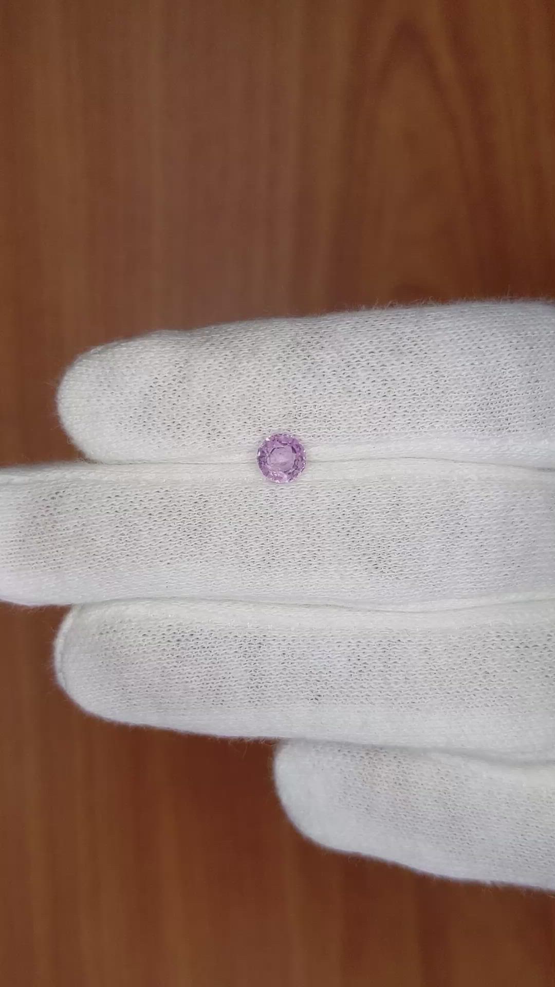 0.72 Ct. Purplish Pink Sapphire from Madagascar Size Video