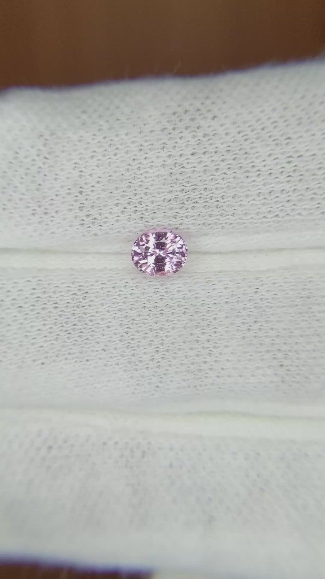 0.52 Ct. Pink Sapphire from Madagascar Size Video