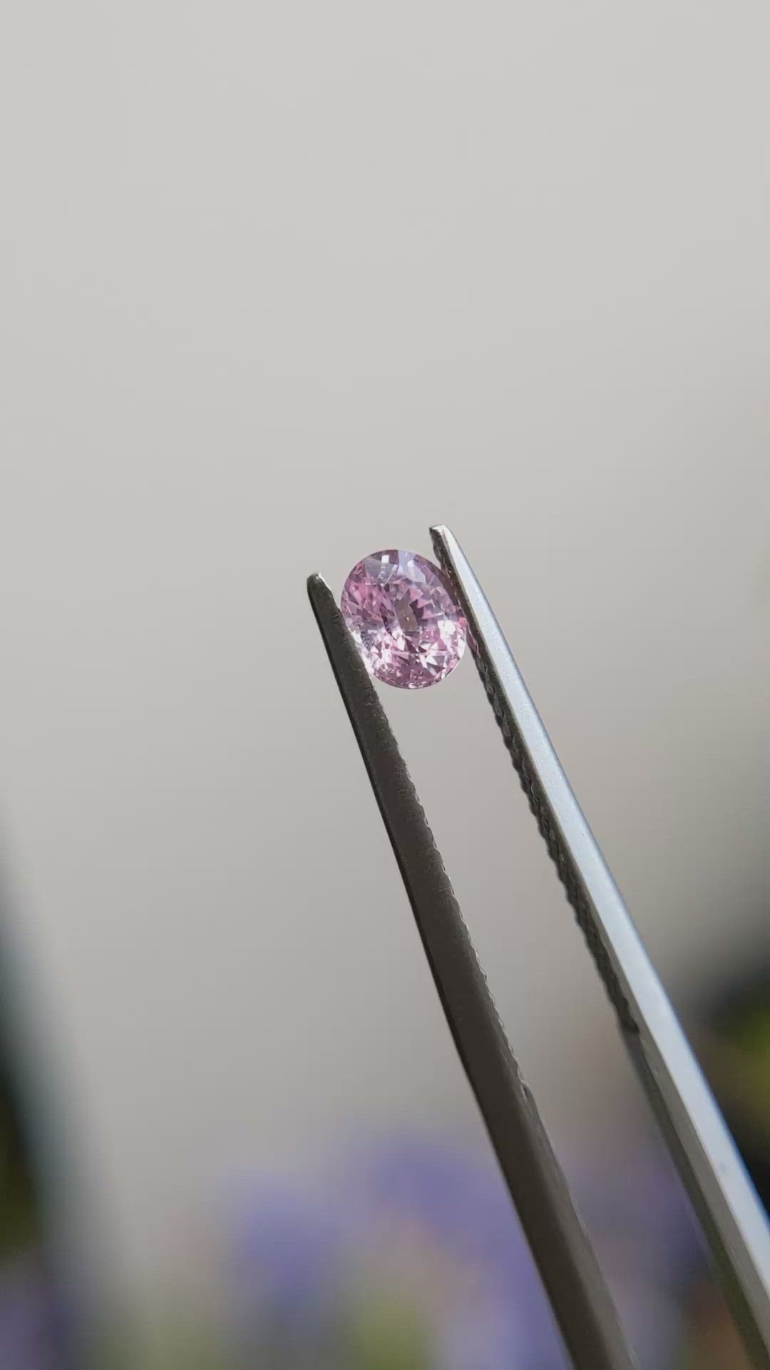 0.52 Ct. Pink Sapphire from Madagascar Size Video