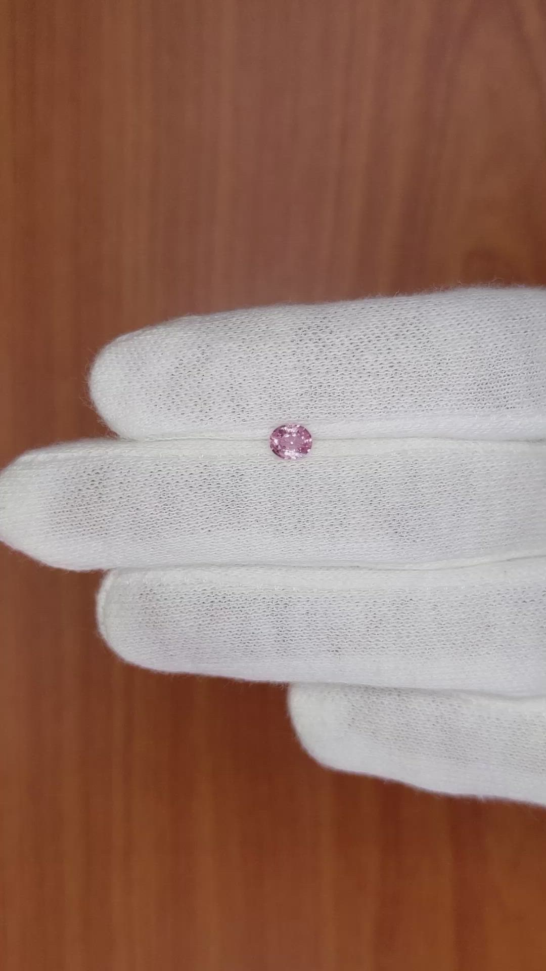 0.39 Ct. Pink Sapphire from Madagascar Size Video