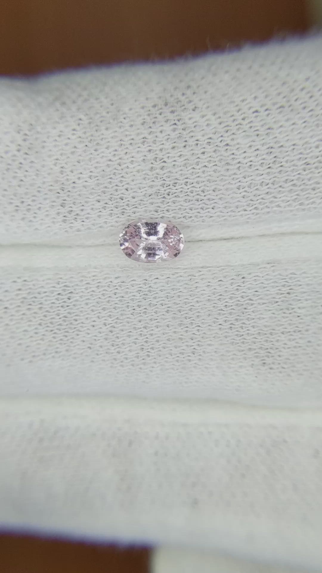0.54 Ct. Pink Sapphire from Madagascar Size Video