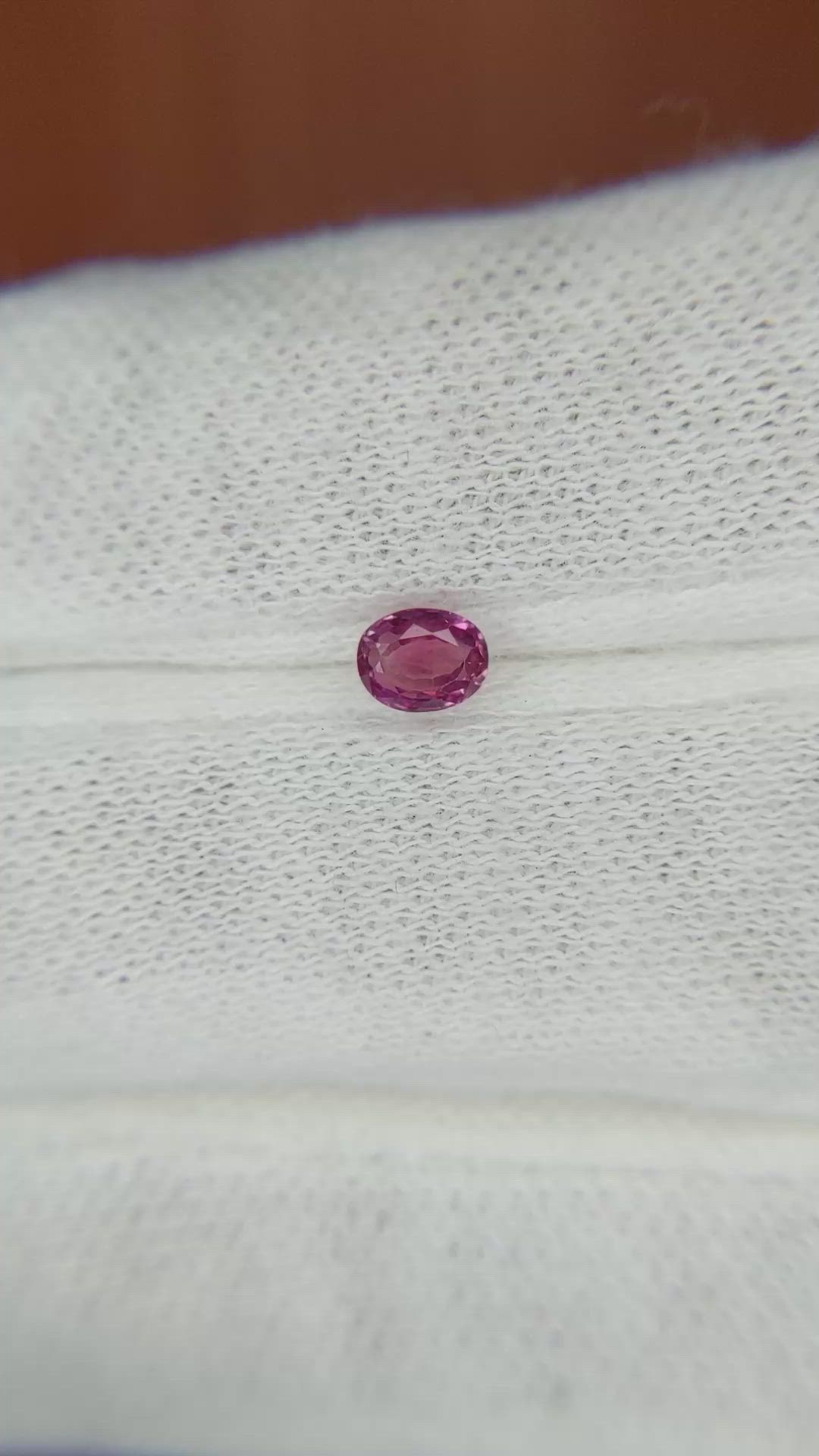 0.44 Ct. Pink Sapphire from Madagascar Size Video