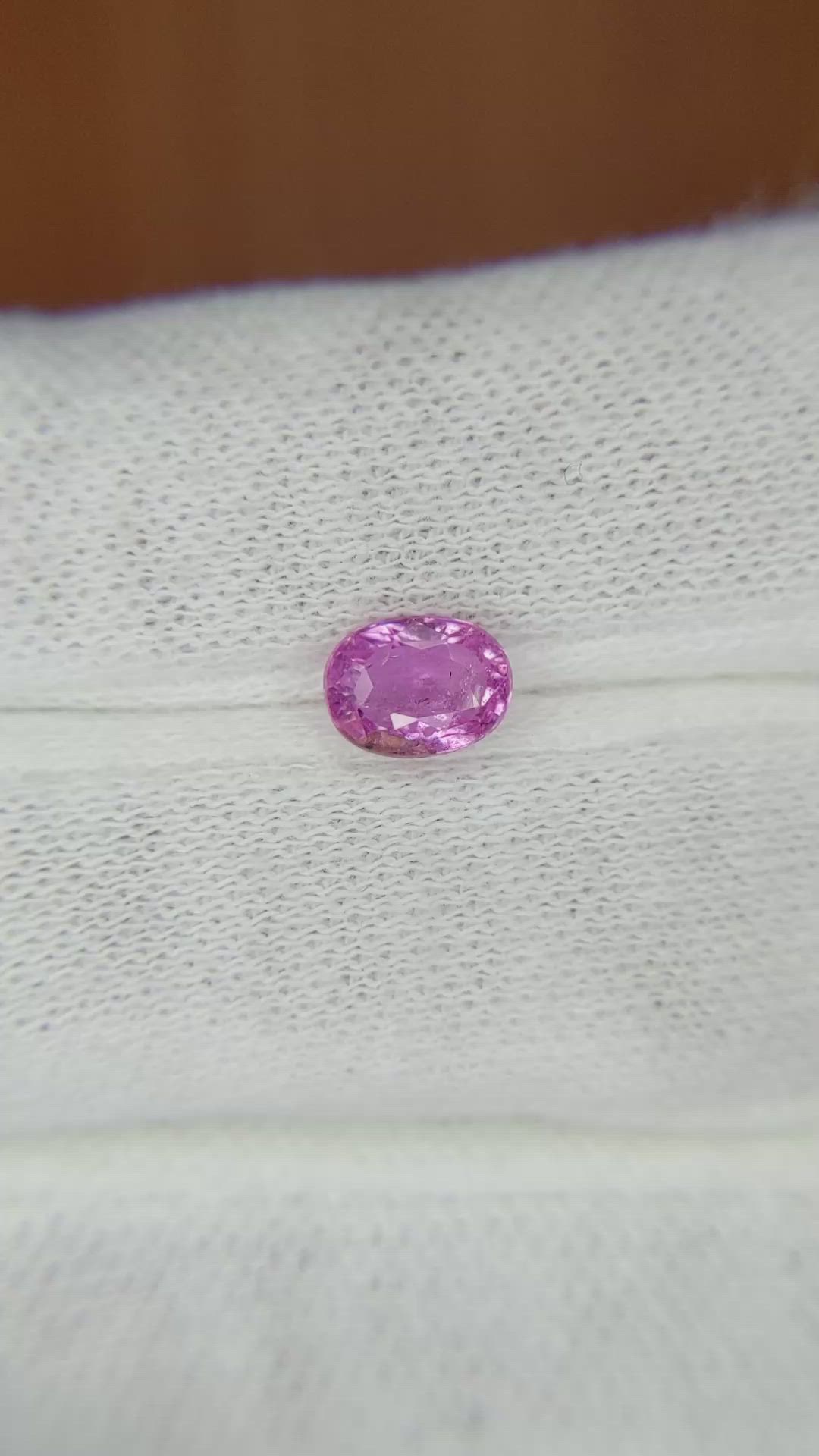 1.06 Ct. Pink Sapphire from Madagascar Size Video