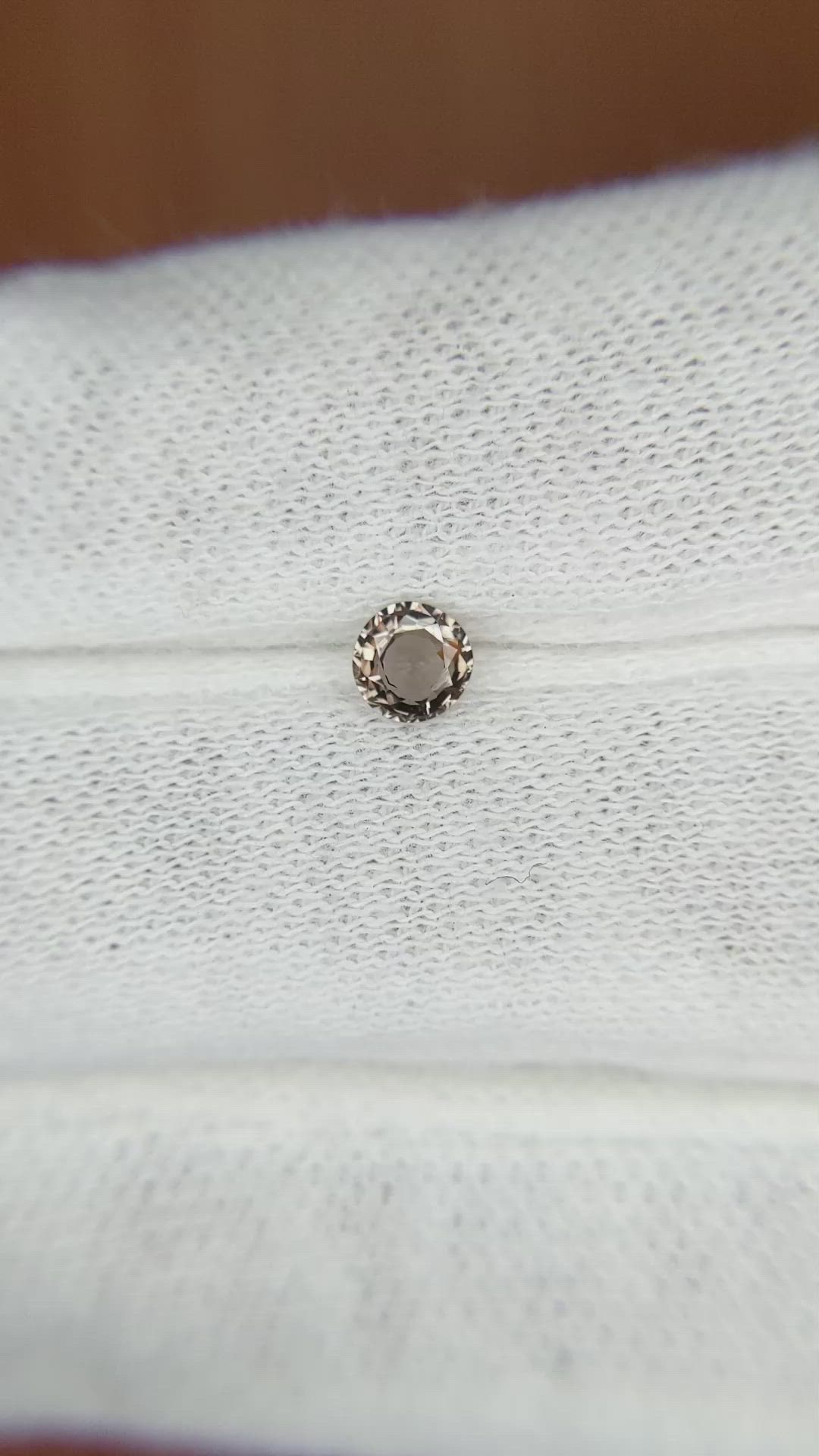 0.35 Ct. Brown Sapphire from Madagascar Size Video