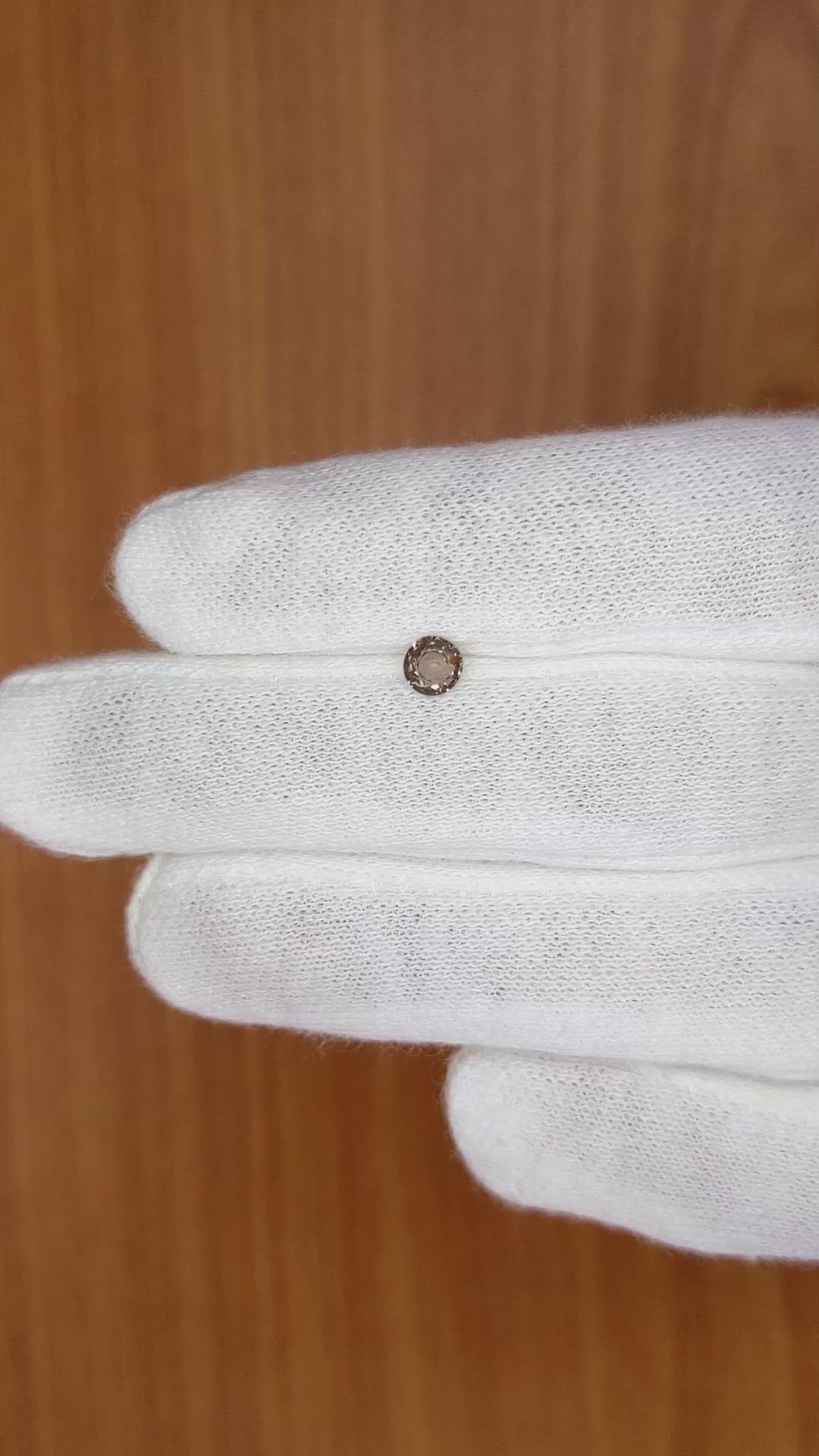 0.35 Ct. Brown Sapphire from Madagascar Size Video