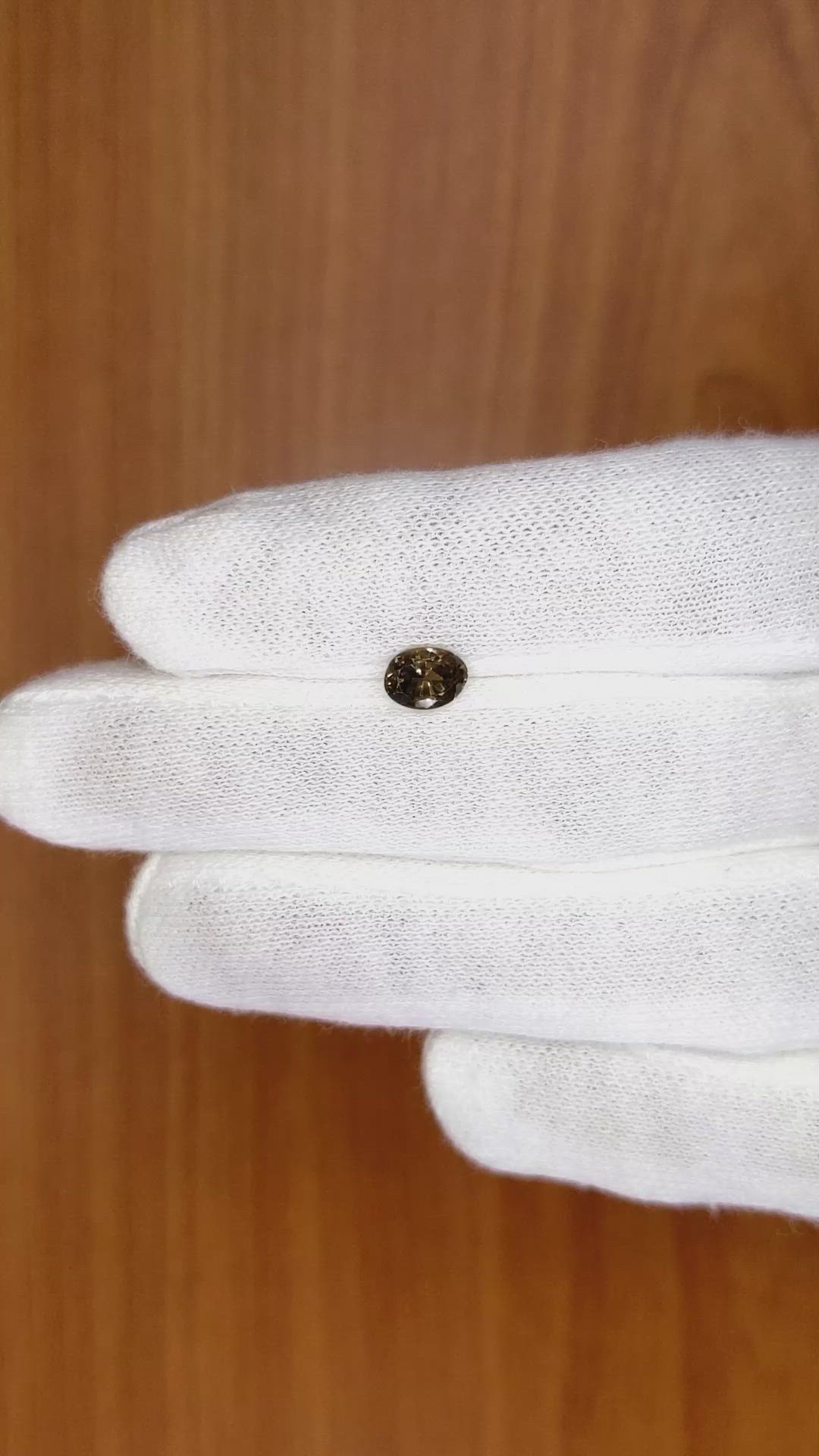 0.90 Ct. Brown Sapphire from Madagascar Size Video