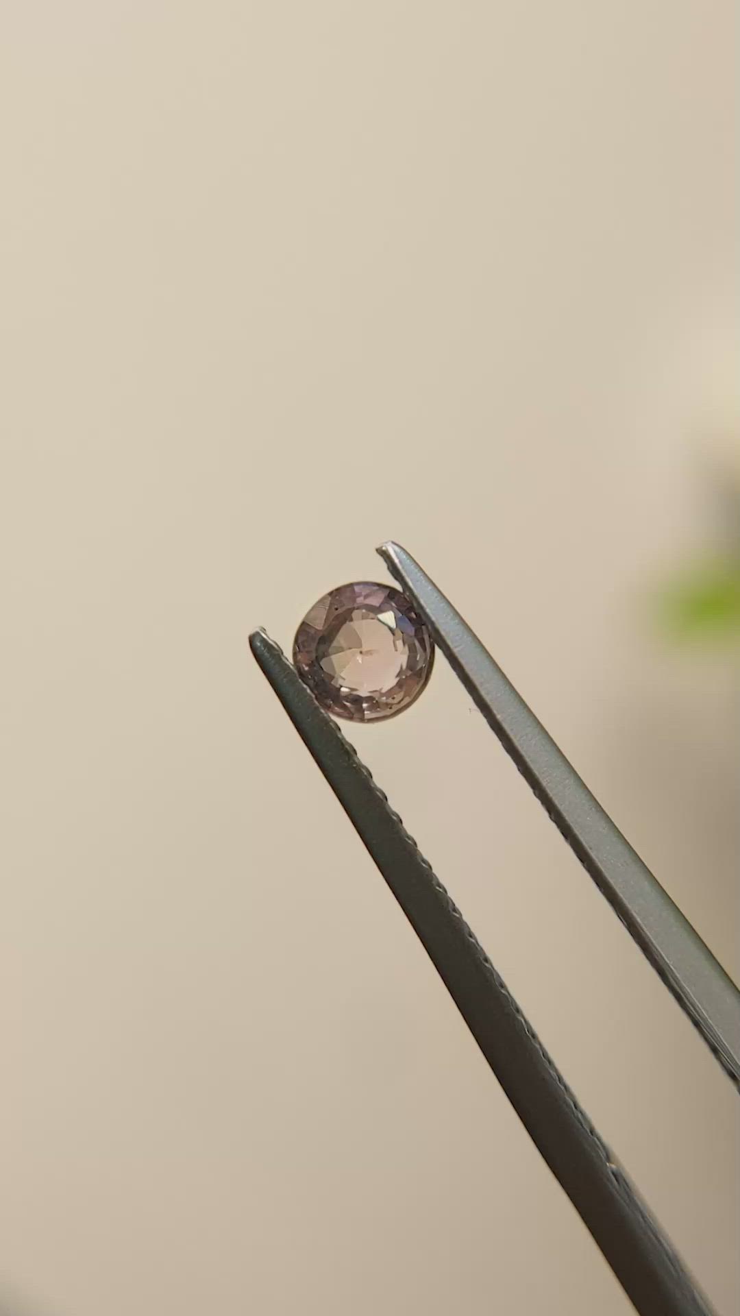 0.38 Ct. Brown Sapphire from Madagascar Size Video