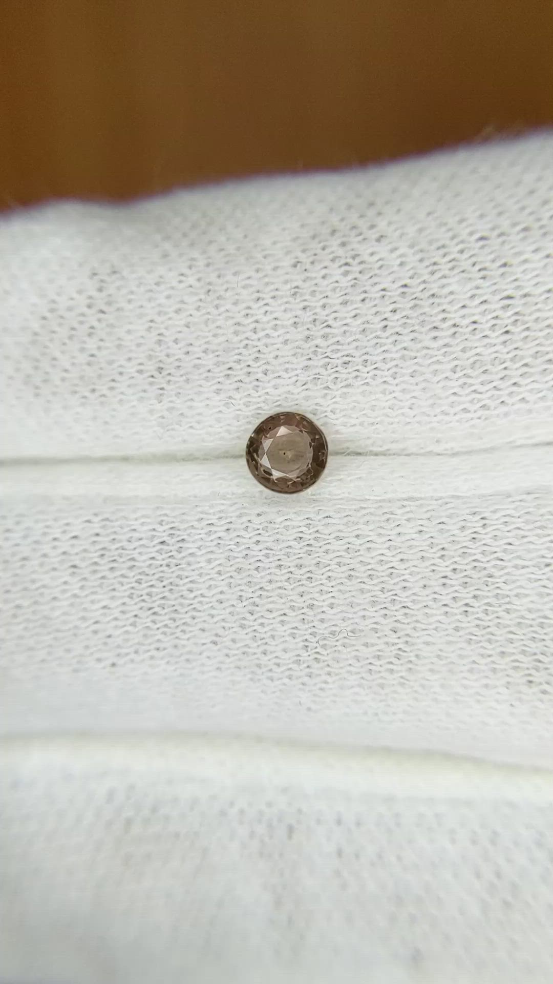 0.38 Ct. Brown Sapphire from Madagascar Size Video