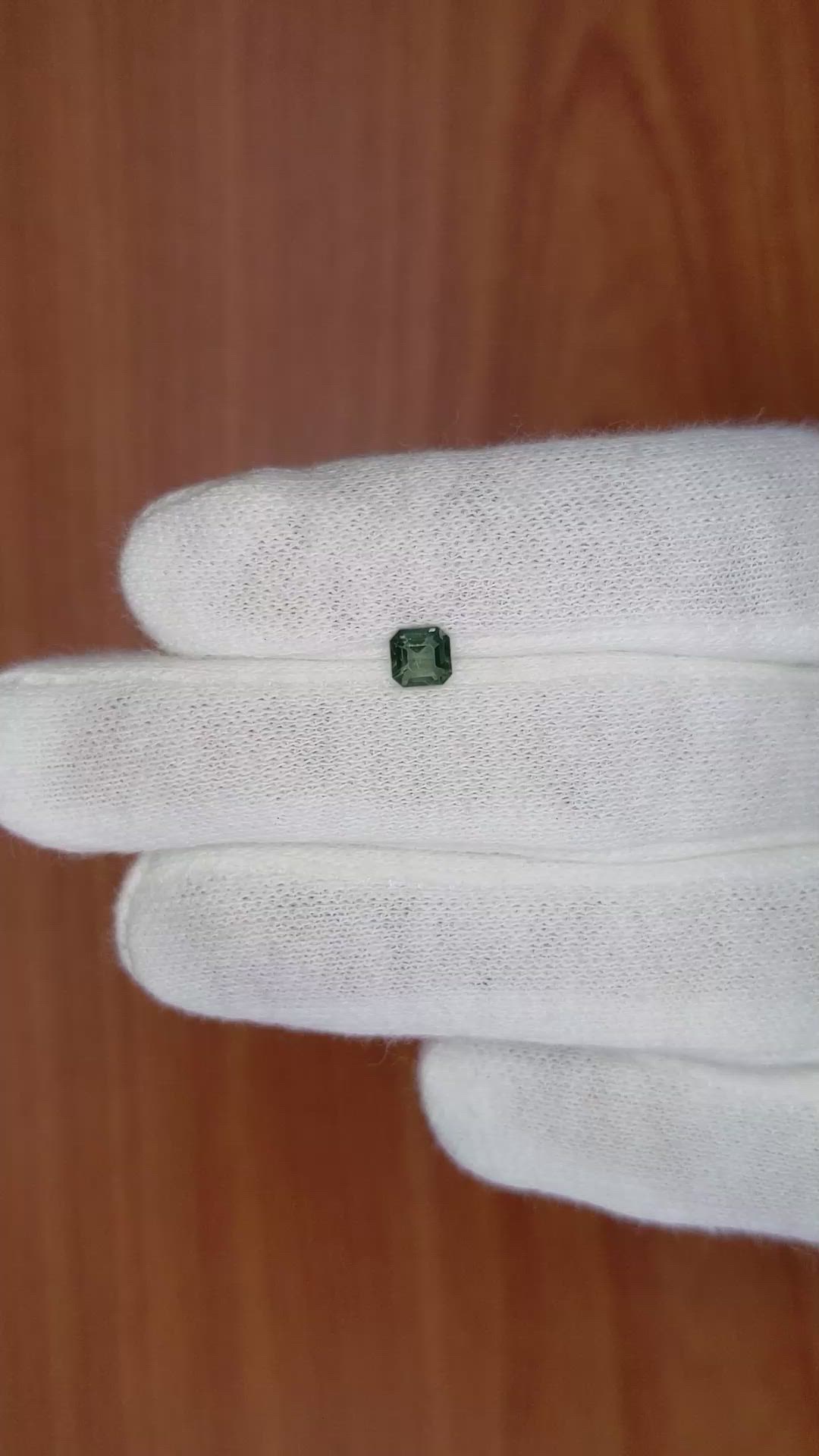 0.51 Ct. Green Sapphire from Madagascar Size Video