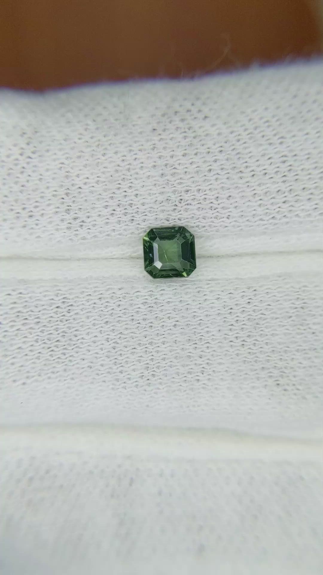 0.51 Ct. Green Sapphire from Madagascar Size Video