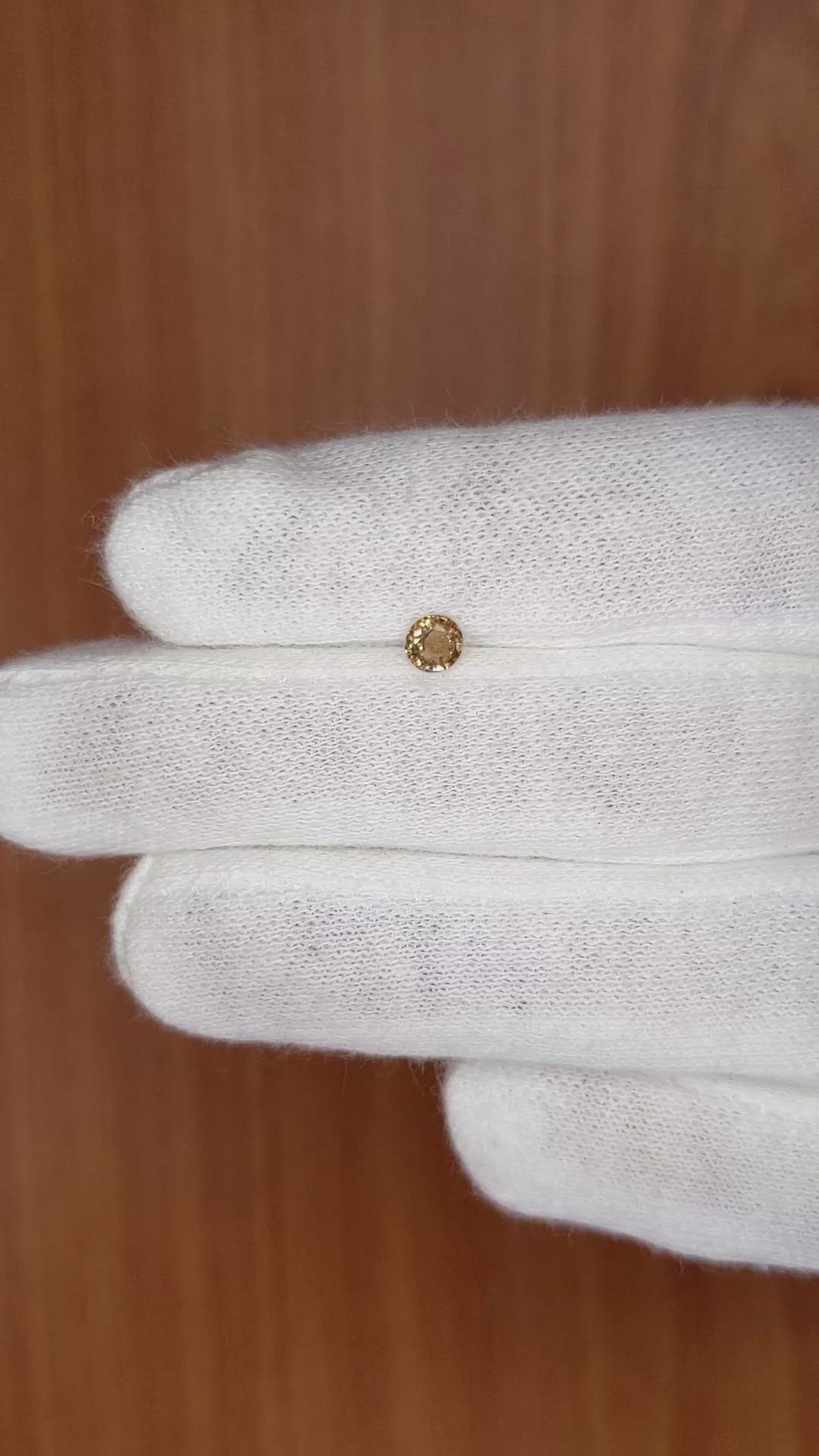 0.30 Ct. Brown Sapphire from Madagascar Size Video
