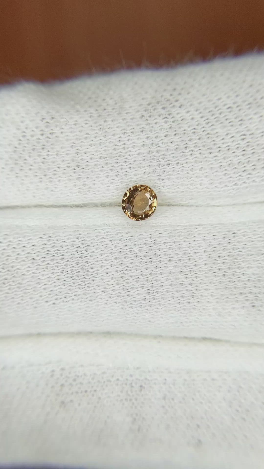 0.30 Ct. Brown Sapphire from Madagascar Size Video