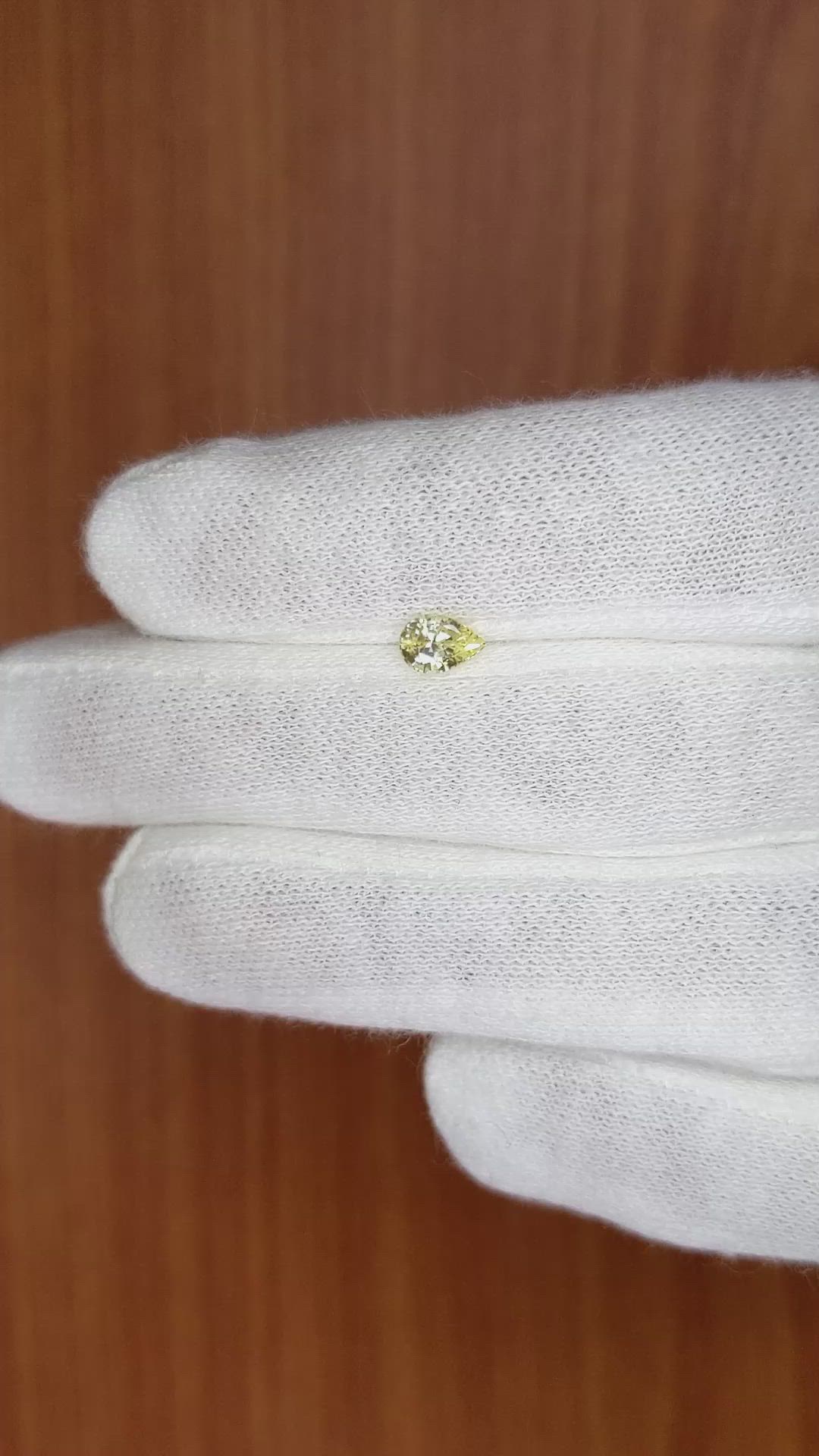 0.53 Ct. Yellow Sapphire from Madagascar Size Video
