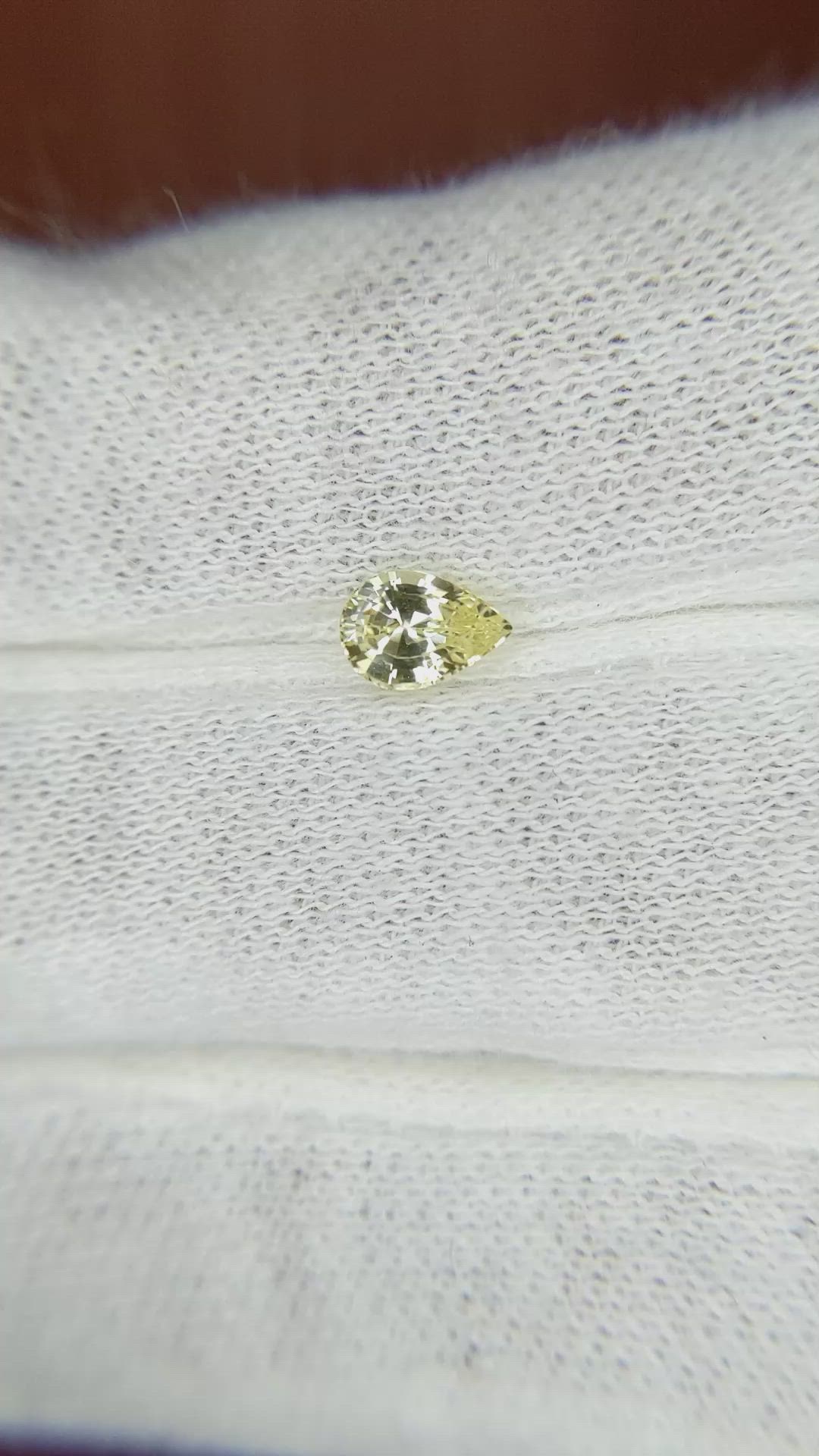 0.53 Ct. Yellow Sapphire from Madagascar Size Video