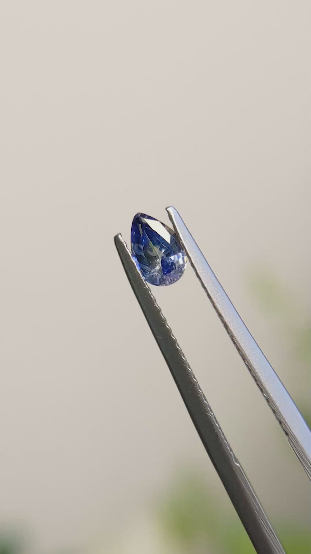 0.51 Ct. Bi Color Sapphire from Madagascar Size Video