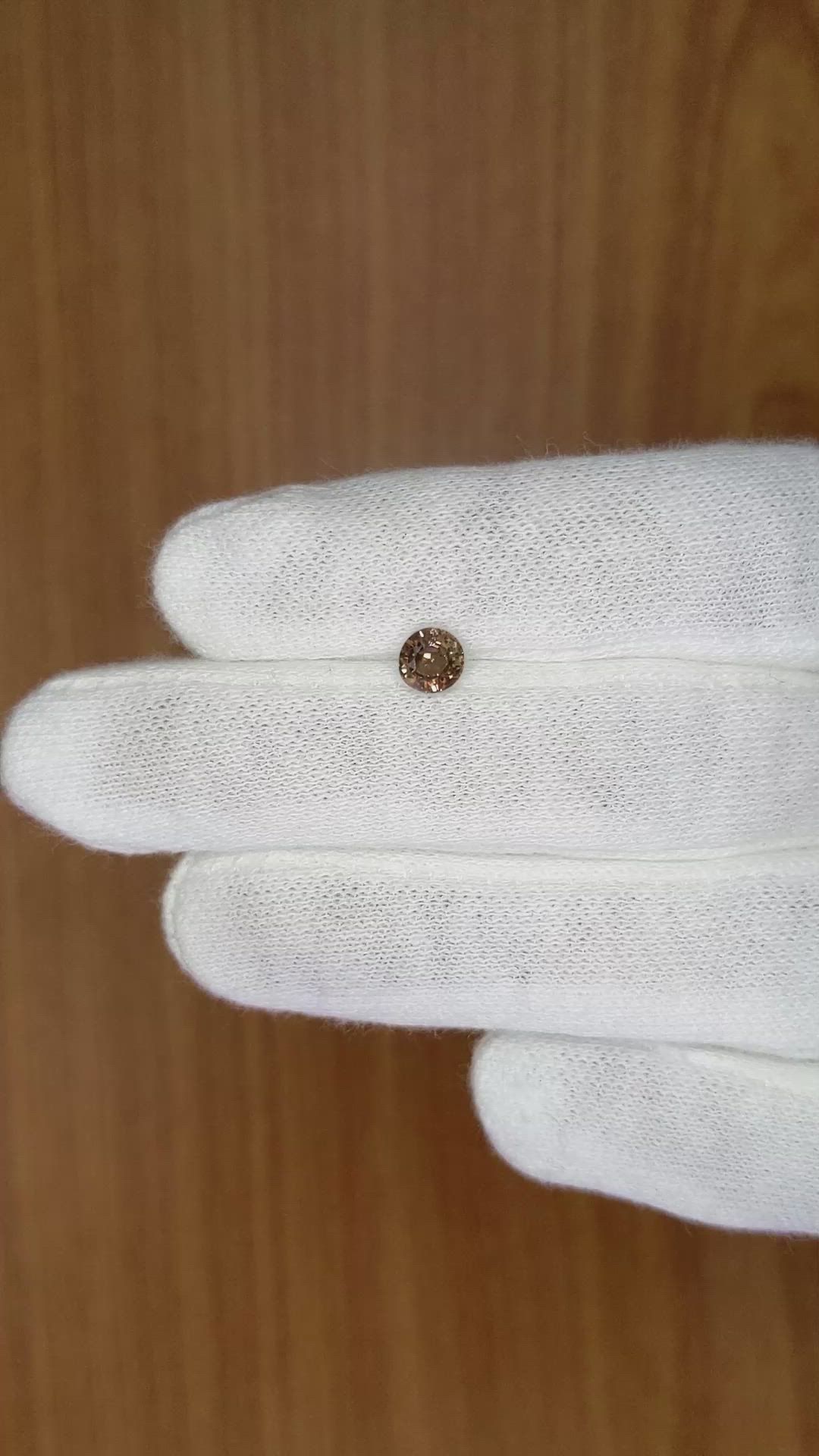0.70 Ct. Brown Sapphire from Madagascar Size Video
