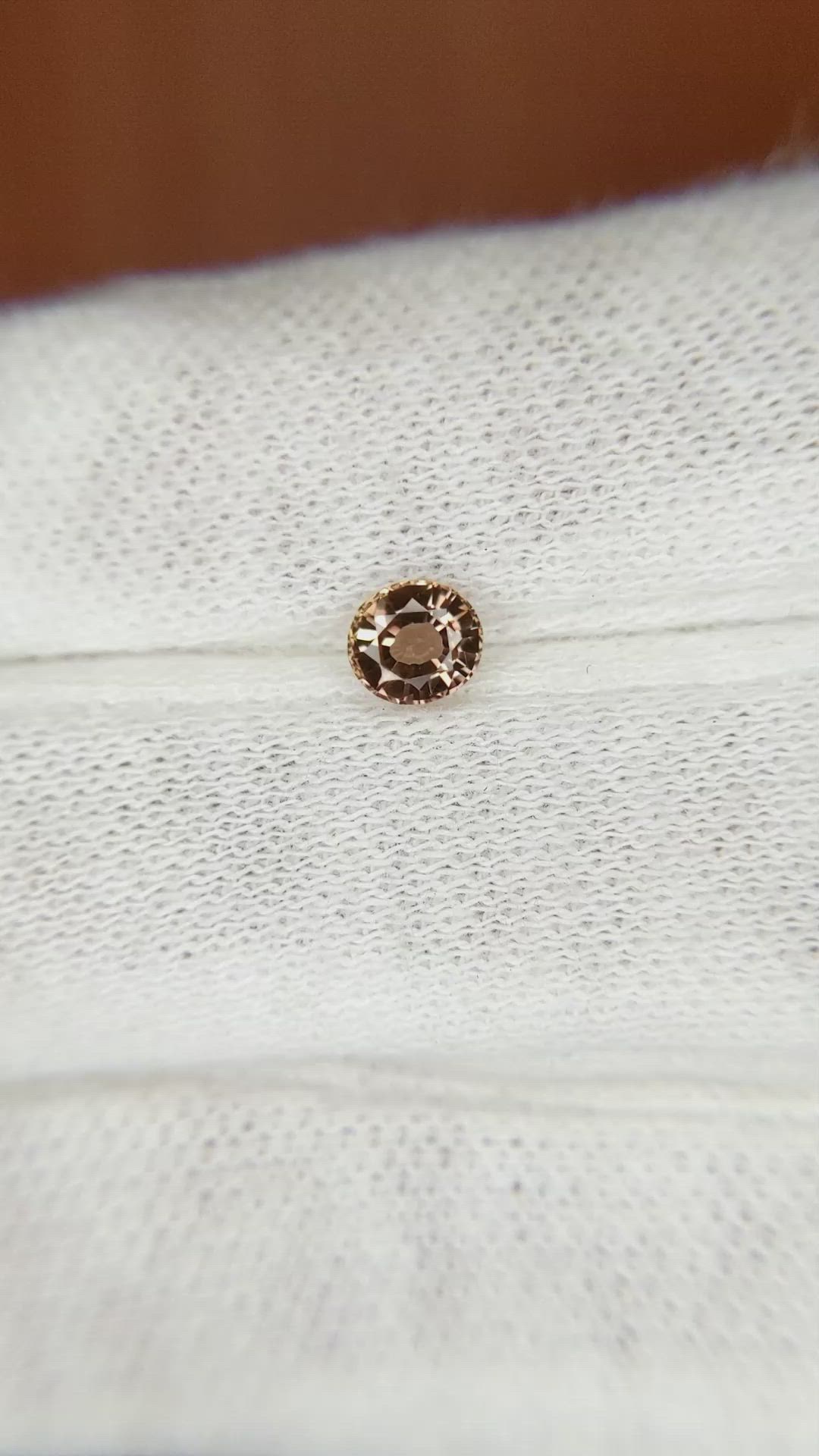 0.48 Ct. Brown Sapphire from Madagascar Size Video