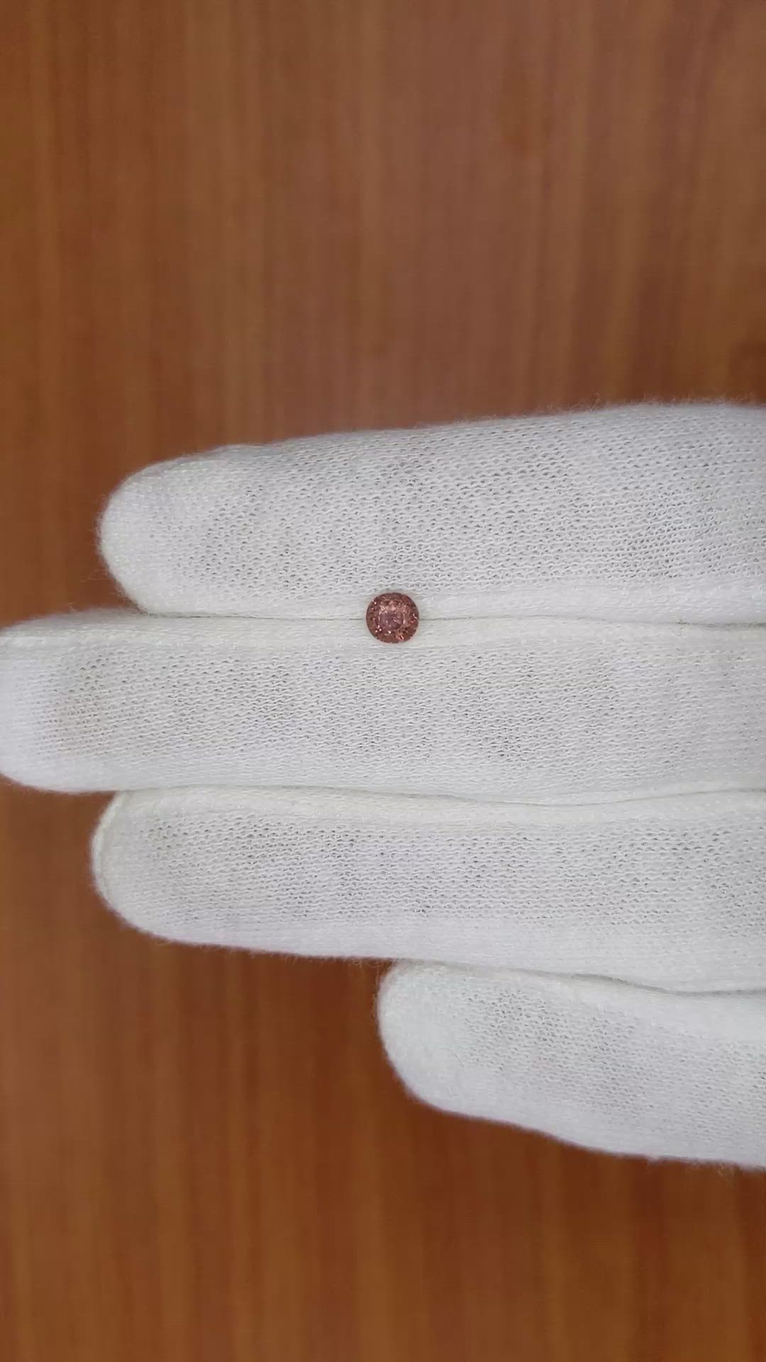 0.46 Ct. Brown Sapphire from Madagascar Size Video