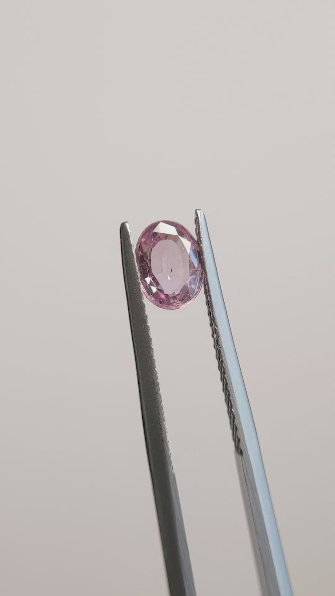 0.94 Ct. Pink Sapphire from Madagascar Size Video