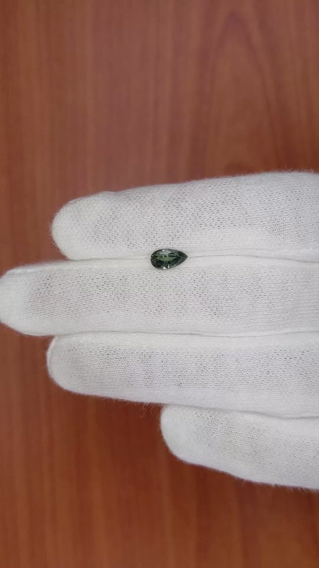 0.93 Ct. Green Sapphire from Madagascar Size Video