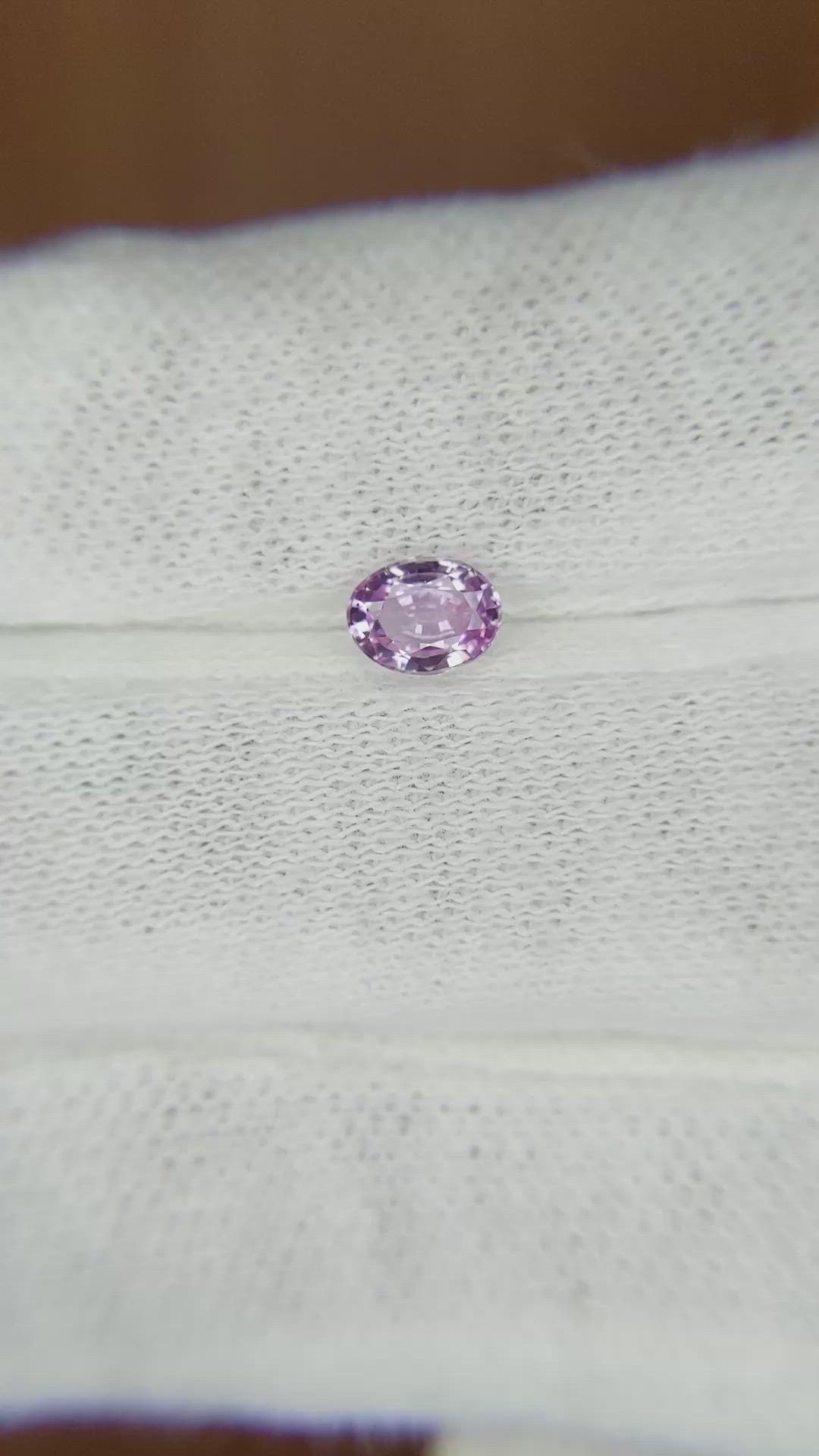 0.52 Ct. Pink Sapphire from Madagascar Size Video