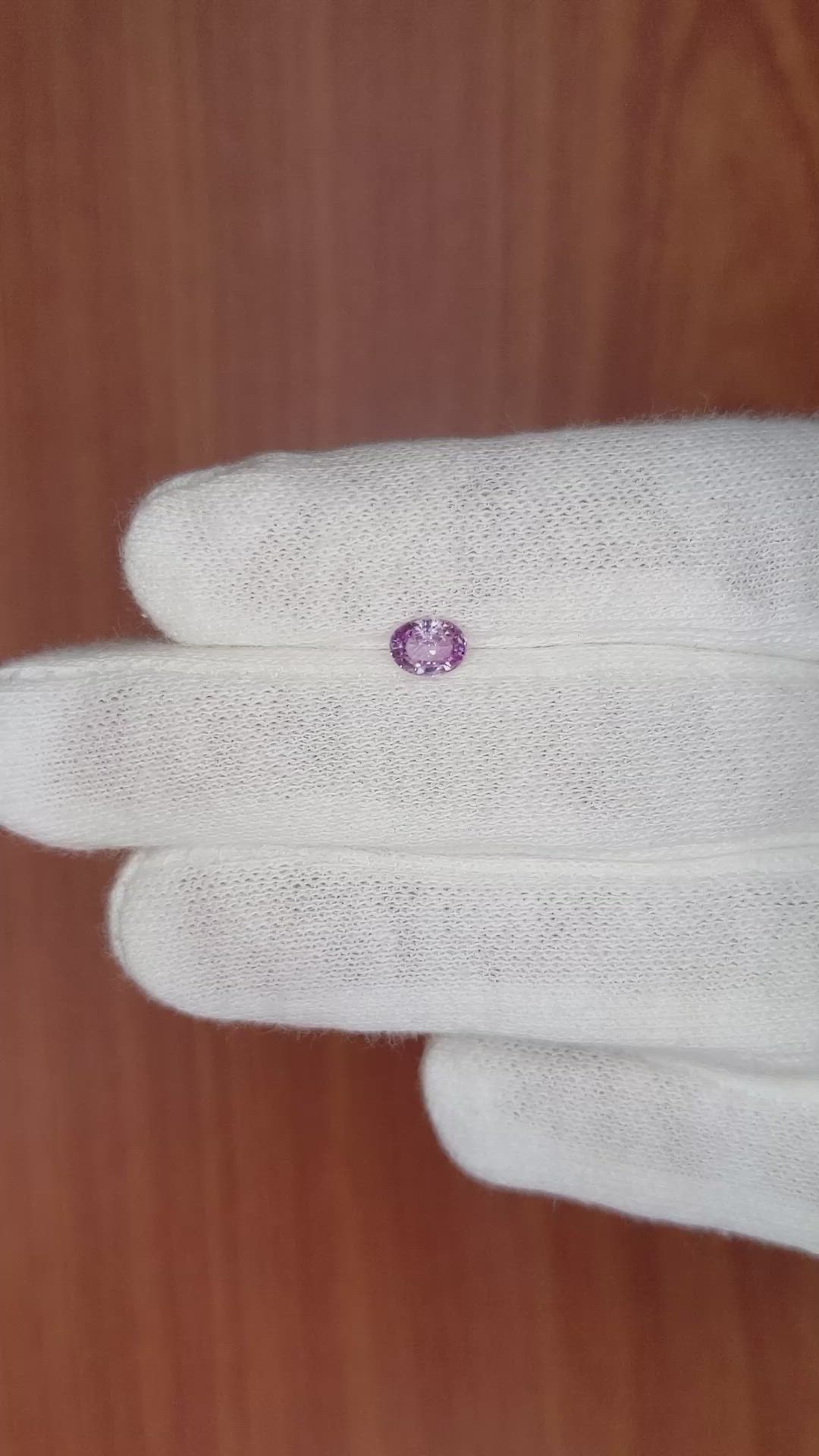 0.52 Ct. Pink Sapphire from Madagascar Size Video