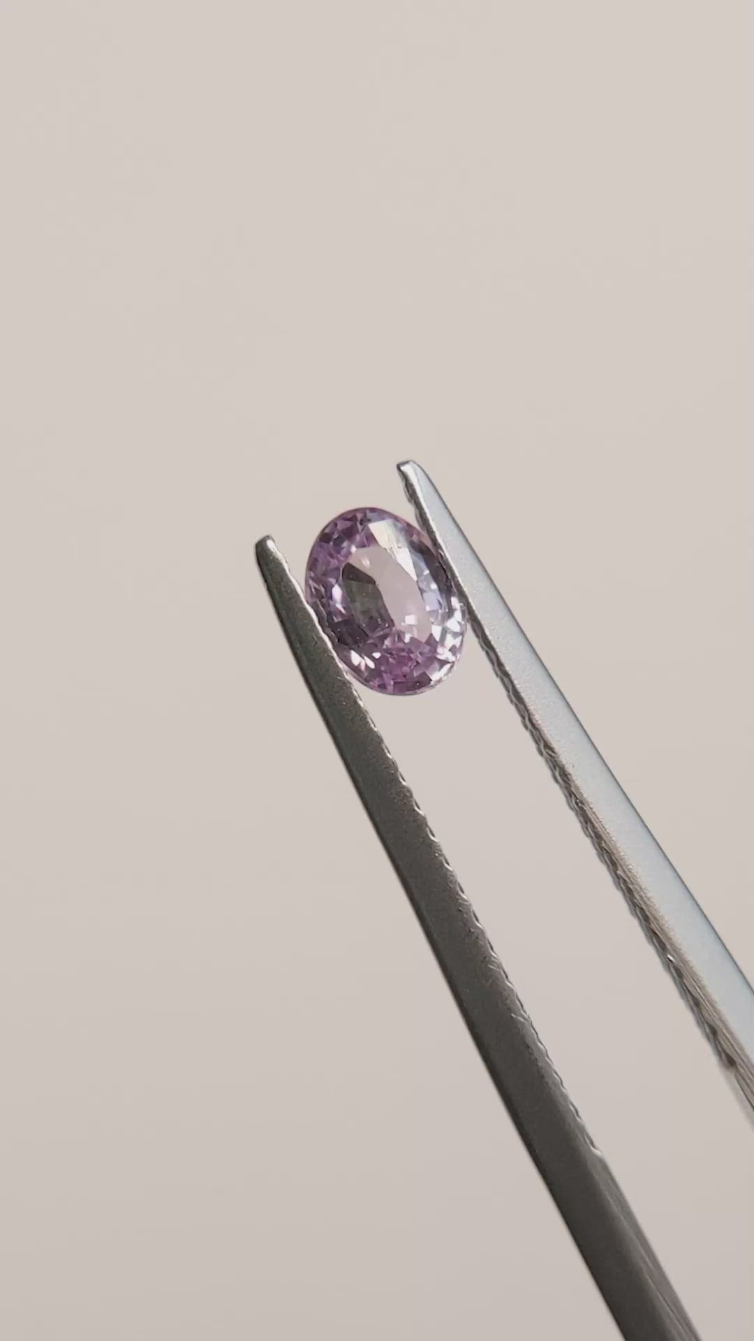 0.52 Ct. Pink Sapphire from Madagascar Size Video