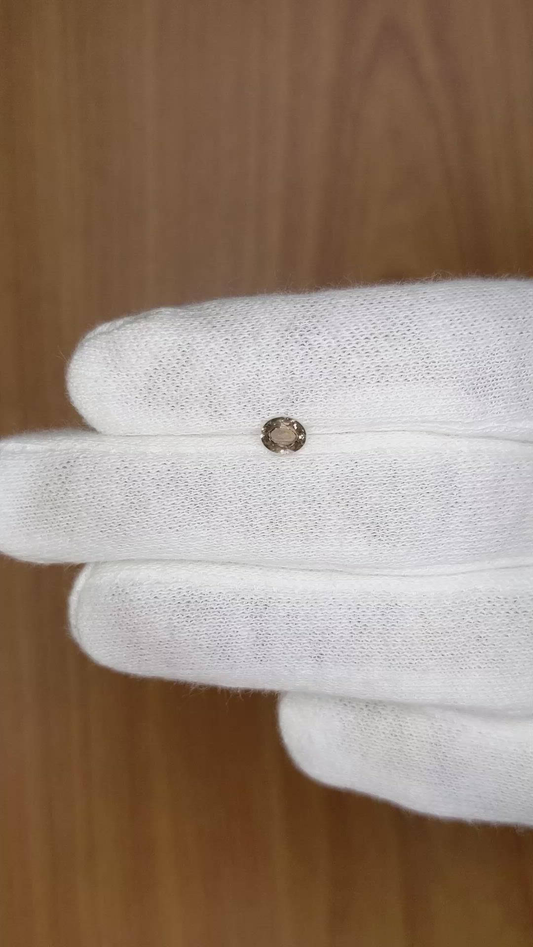0.38 Ct. Brown Sapphire from Madagascar Size Video