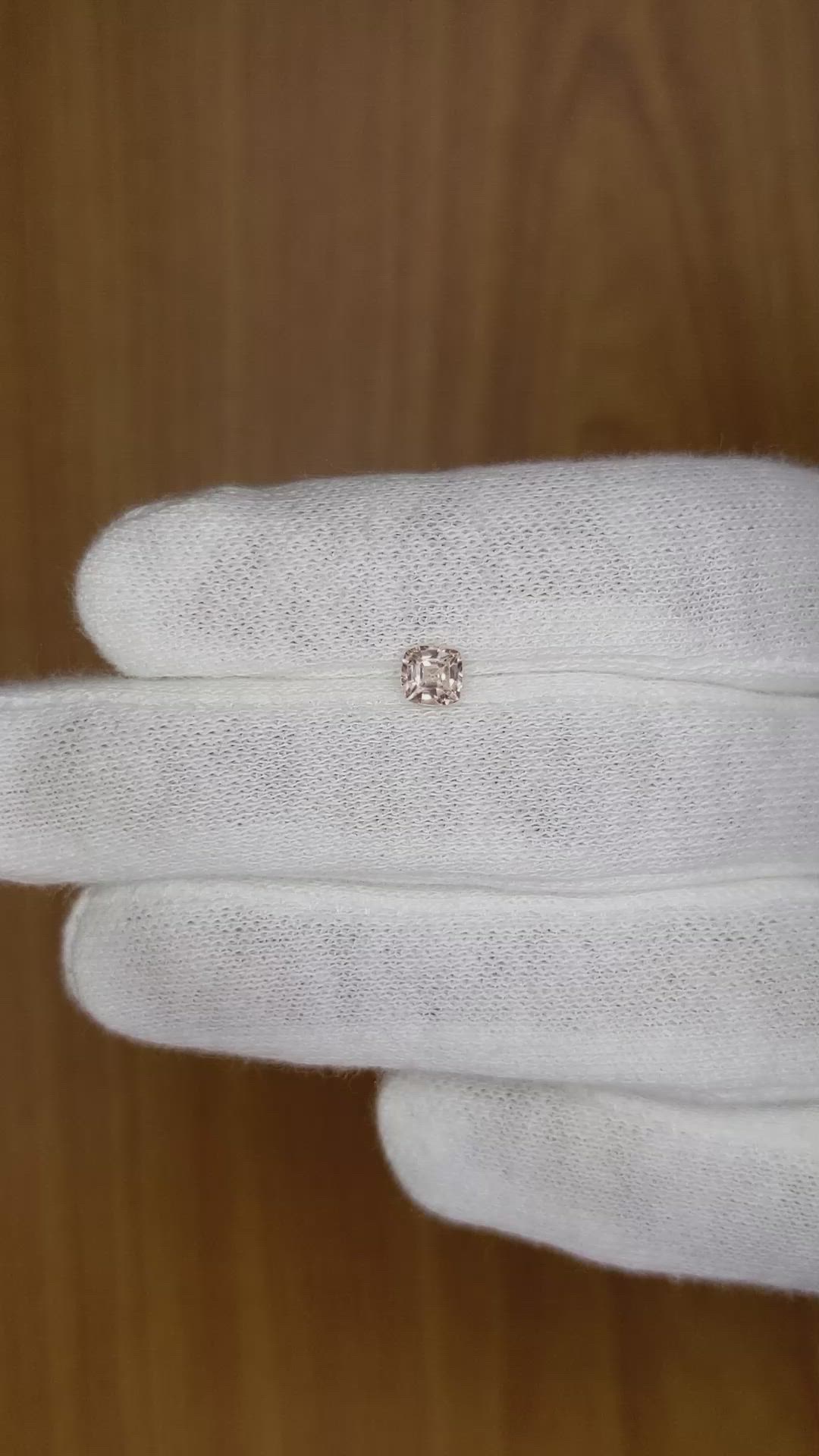 0.50 Ct. Peach Sapphire from Madagascar Size Video