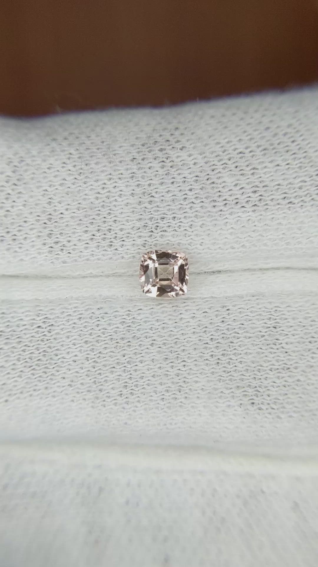 0.50 Ct. Peach Sapphire from Madagascar Size Video