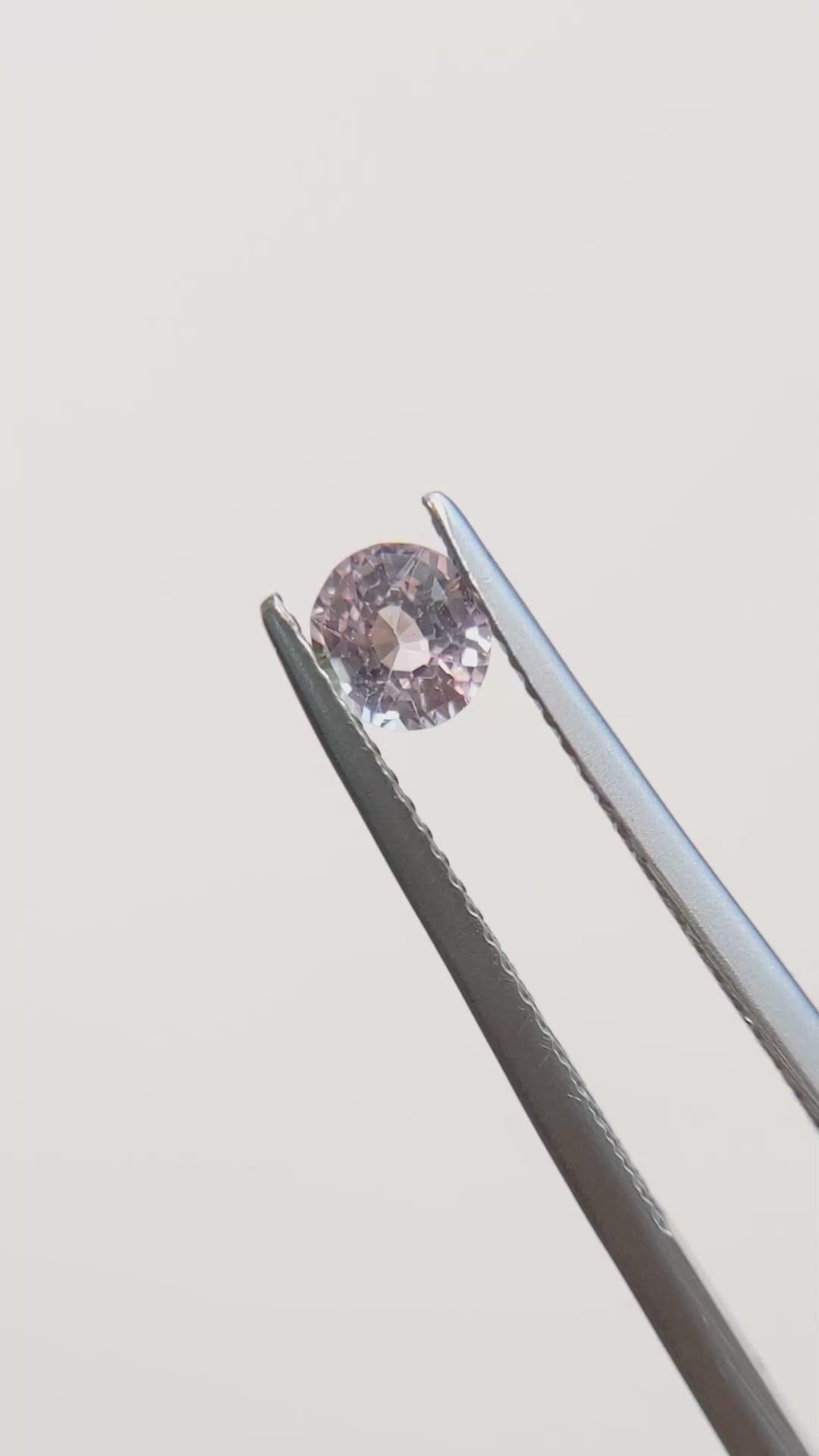 0.56 Ct. Pink Sapphire from Madagascar Size Video
