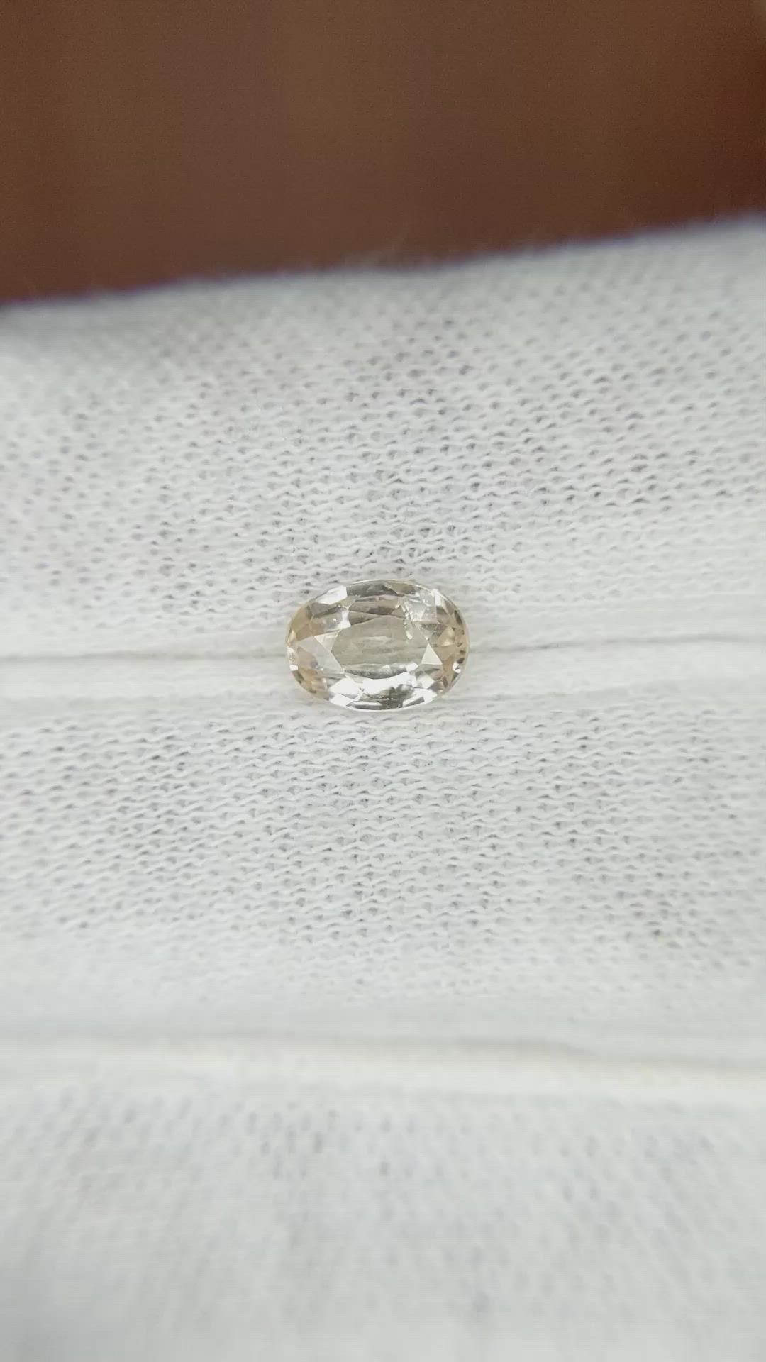0.99 Ct. Peach Sapphire from Madagascar Size Video