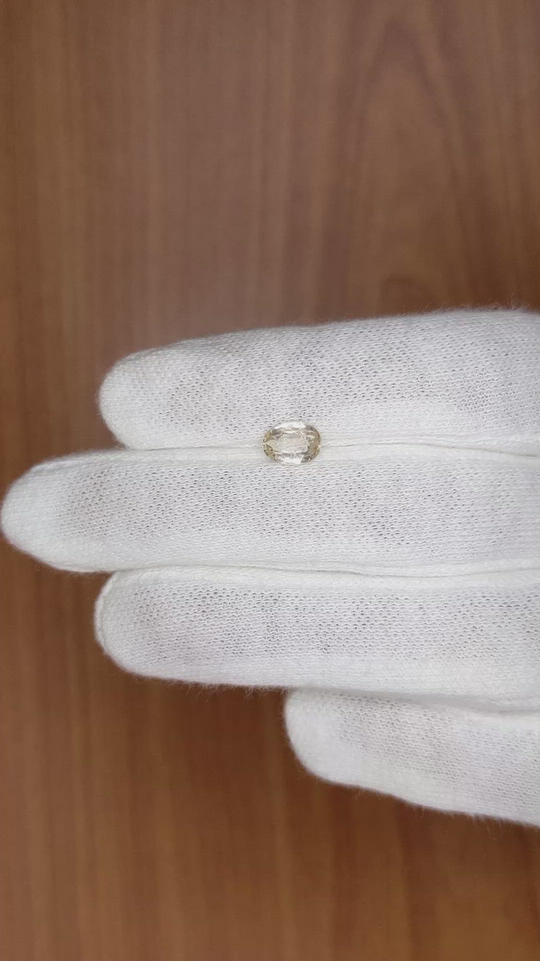 0.99 Ct. Peach Sapphire from Madagascar Size Video