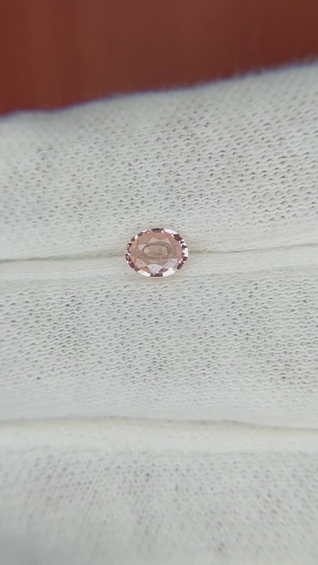 0.49 Ct. Padparadscha Sapphire from Madagascar Size Video