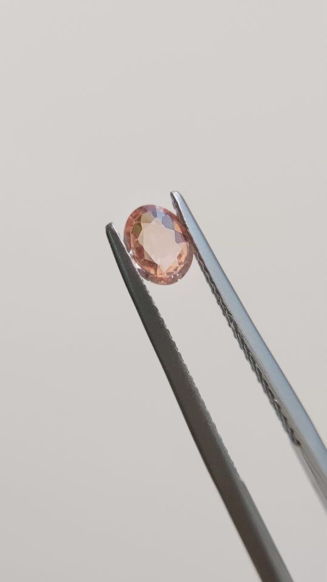 0.49 Ct. Padparadscha Sapphire from Madagascar Size Video