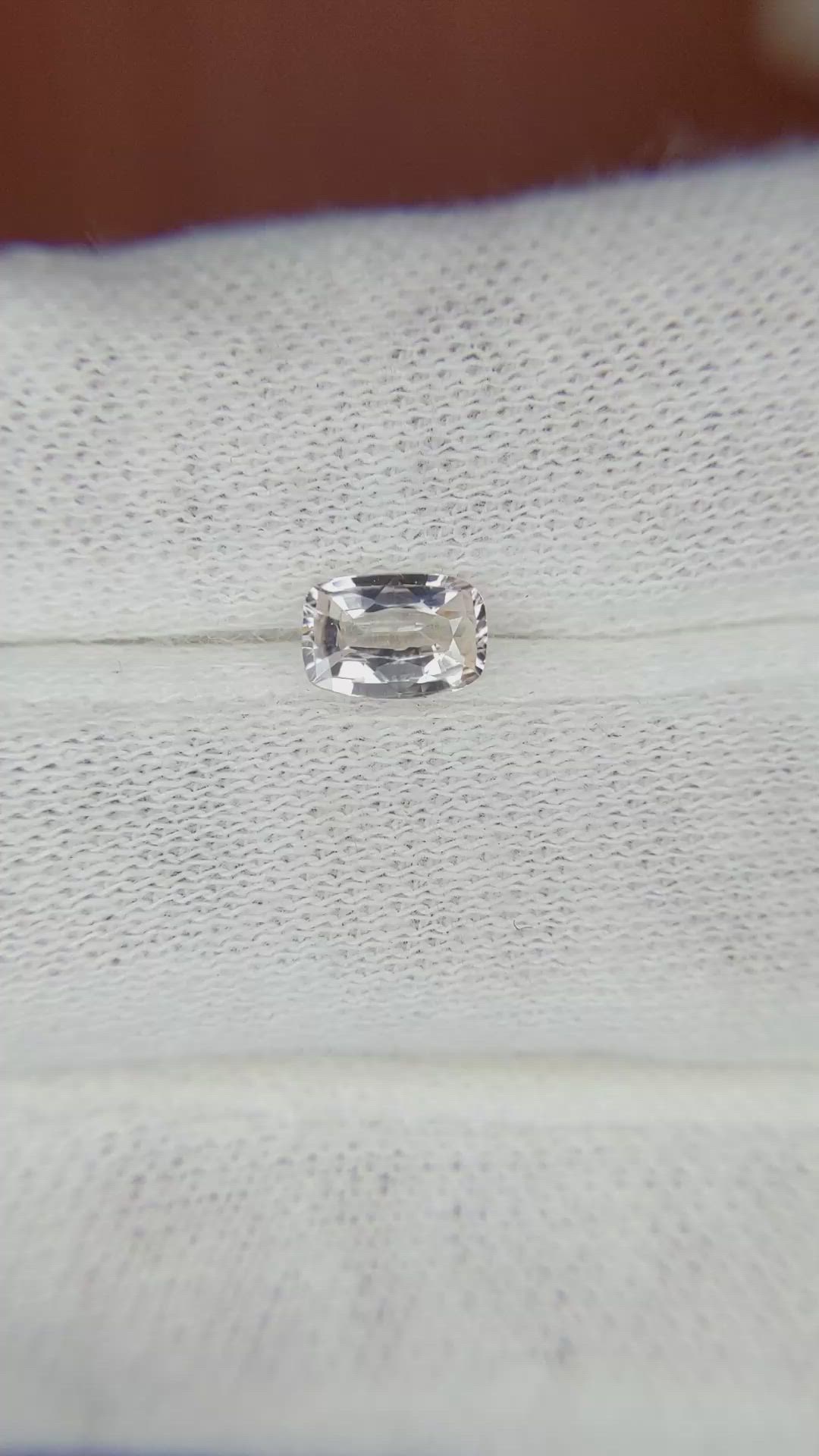 0.64 Ct. Peach Sapphire from Madagascar Size Video