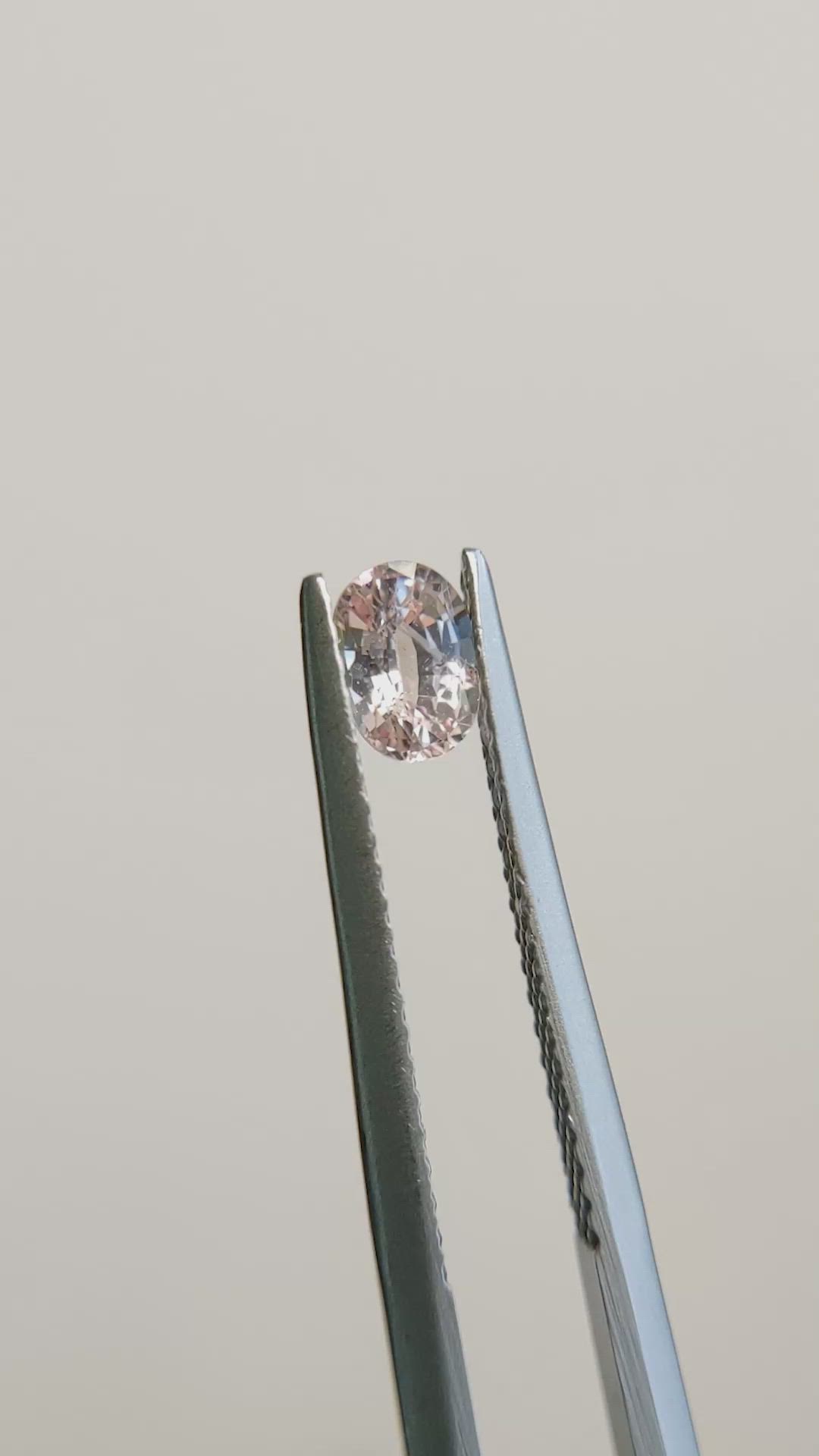 0.54 Ct. Padparadscha Sapphire from Madagascar Size Video