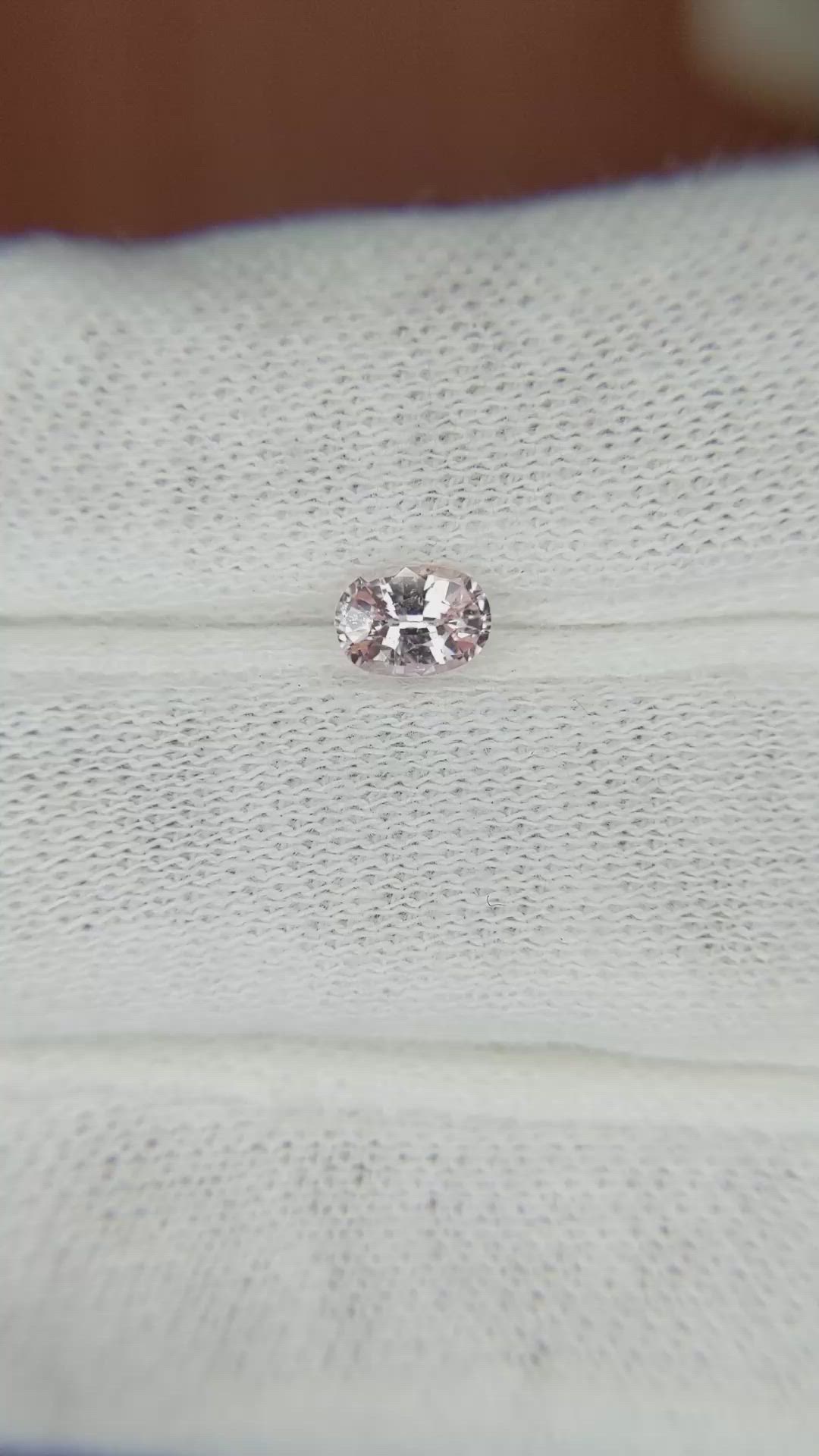 0.54 Ct. Padparadscha Sapphire from Madagascar Size Video