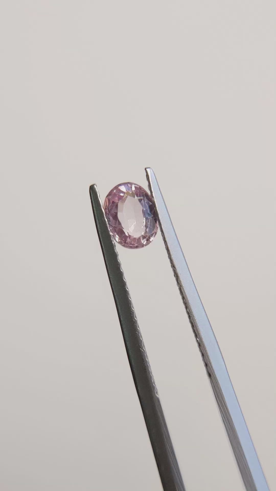 0.72 Ct. Pink Sapphire from Madagascar Size Video