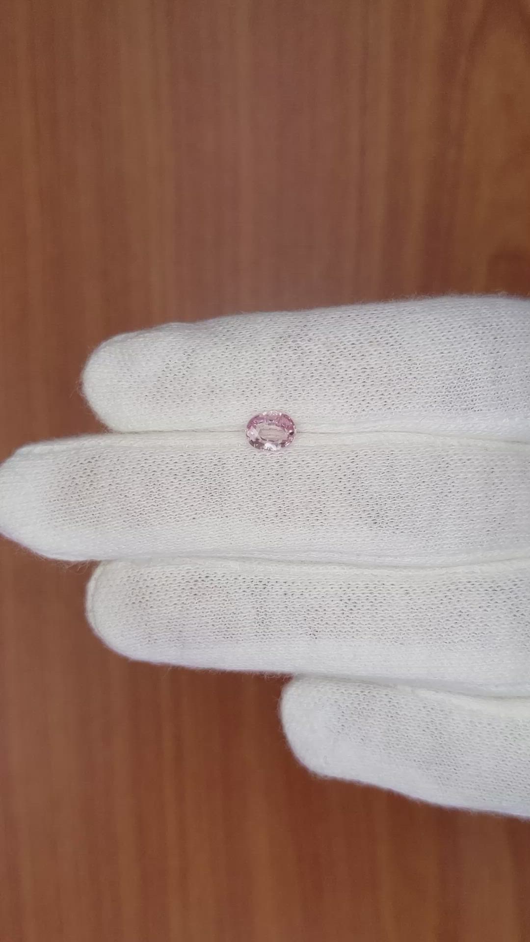 0.72 Ct. Pink Sapphire from Madagascar Size Video