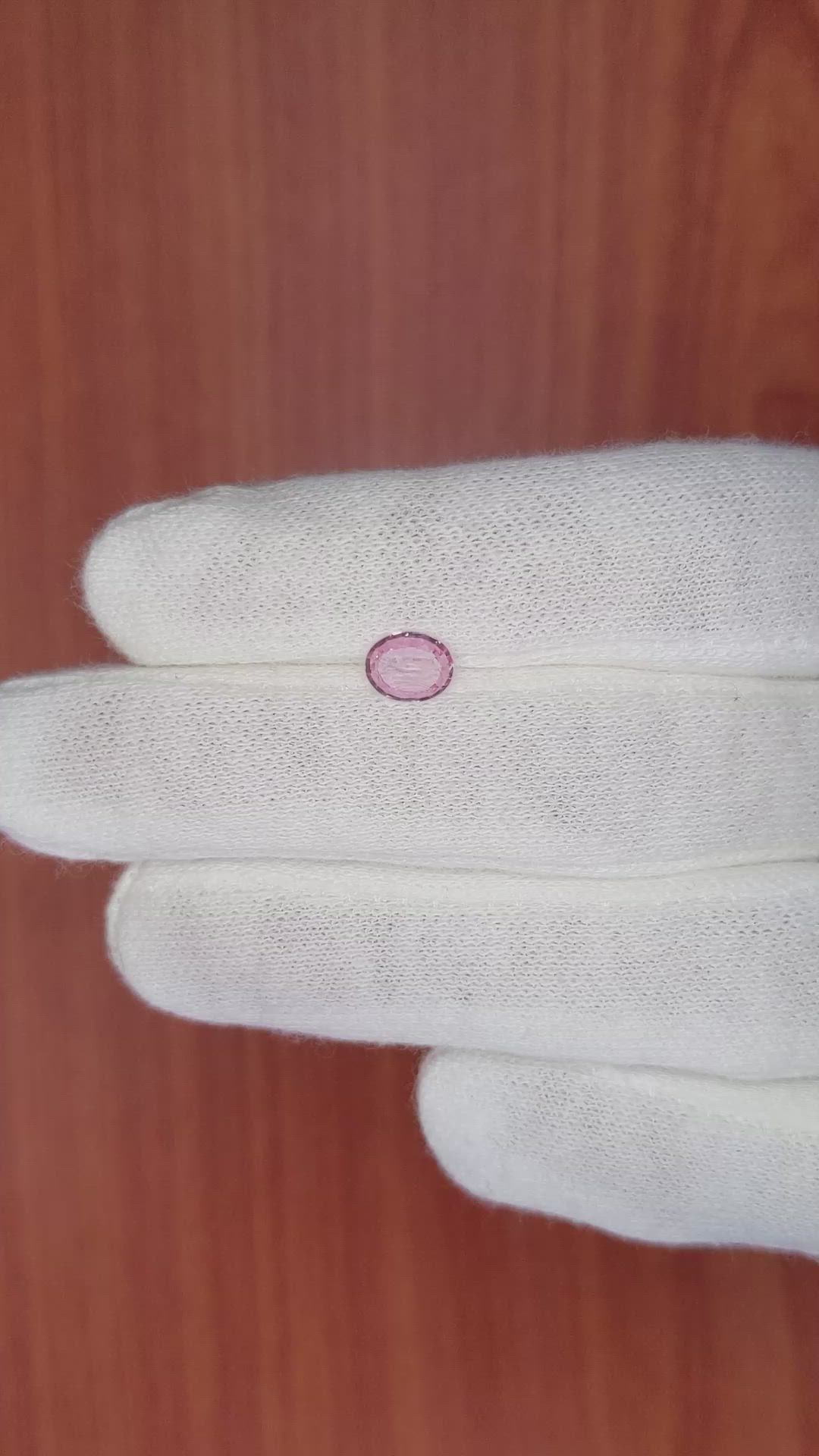 0.69 Ct. Pink Sapphire from Madagascar Size Video