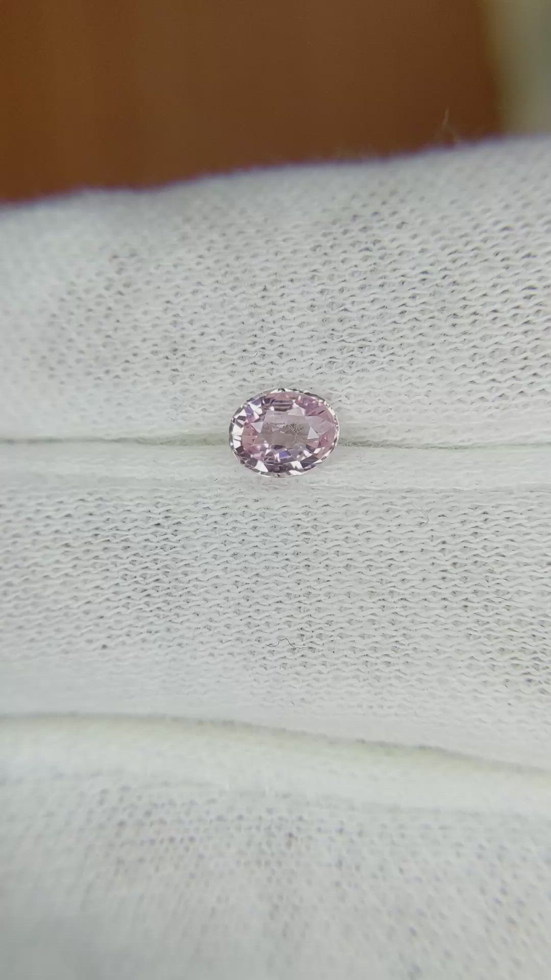 0.54 Ct. Pink Sapphire from Madagascar Size Video