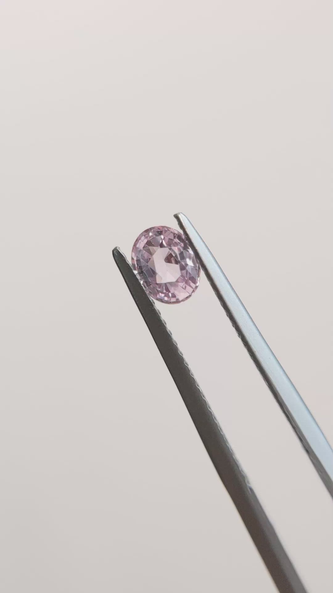 0.54 Ct. Pink Sapphire from Madagascar Size Video