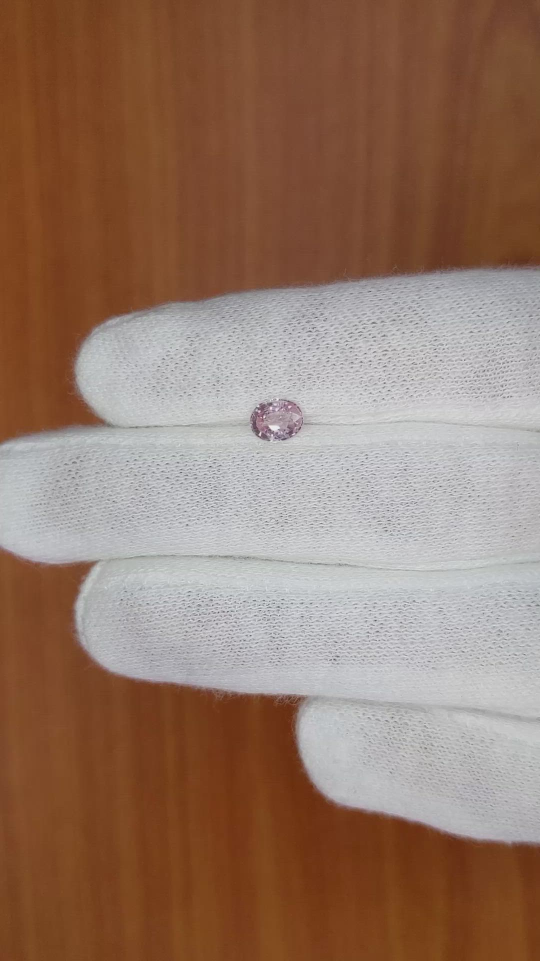 0.54 Ct. Pink Sapphire from Madagascar Size Video