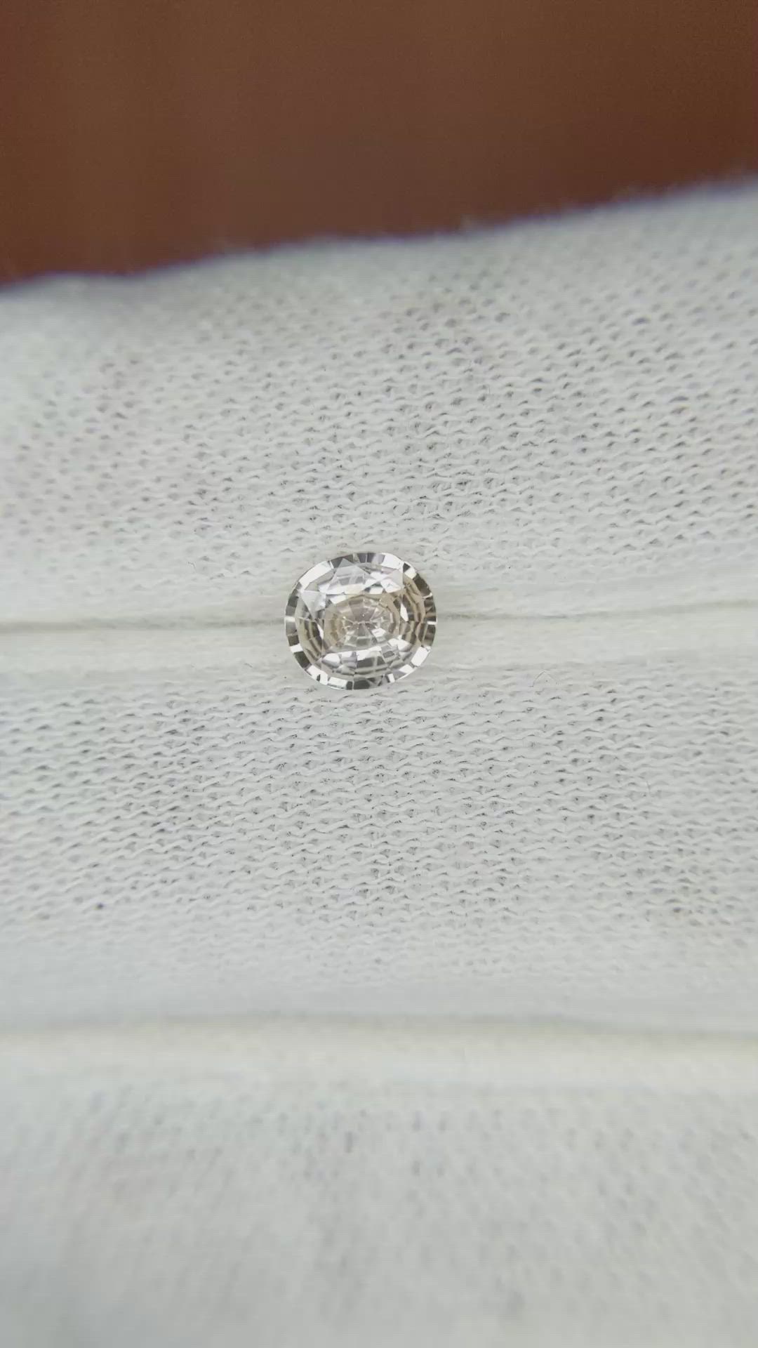 0.62 Ct. Peach Sapphire from Madagascar Size Video