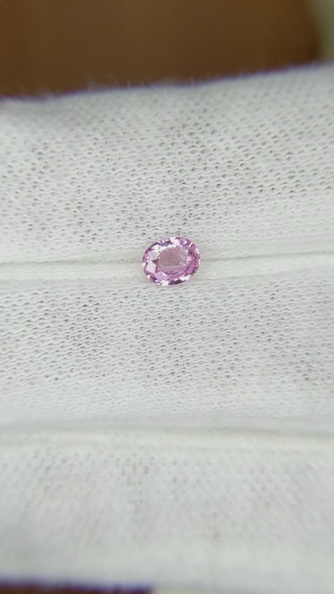 0.41 Ct. Pink Sapphire from Madagascar Size Video