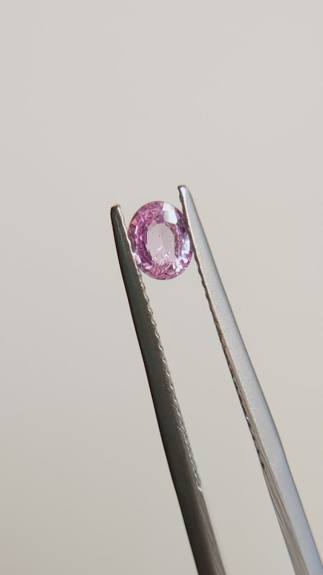 0.41 Ct. Pink Sapphire from Madagascar Size Video