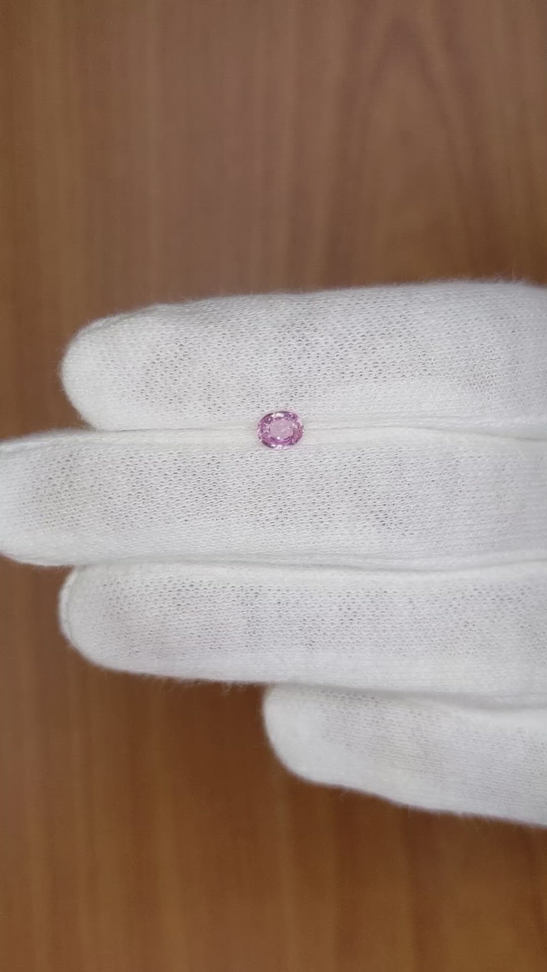 0.41 Ct. Pink Sapphire from Madagascar Size Video