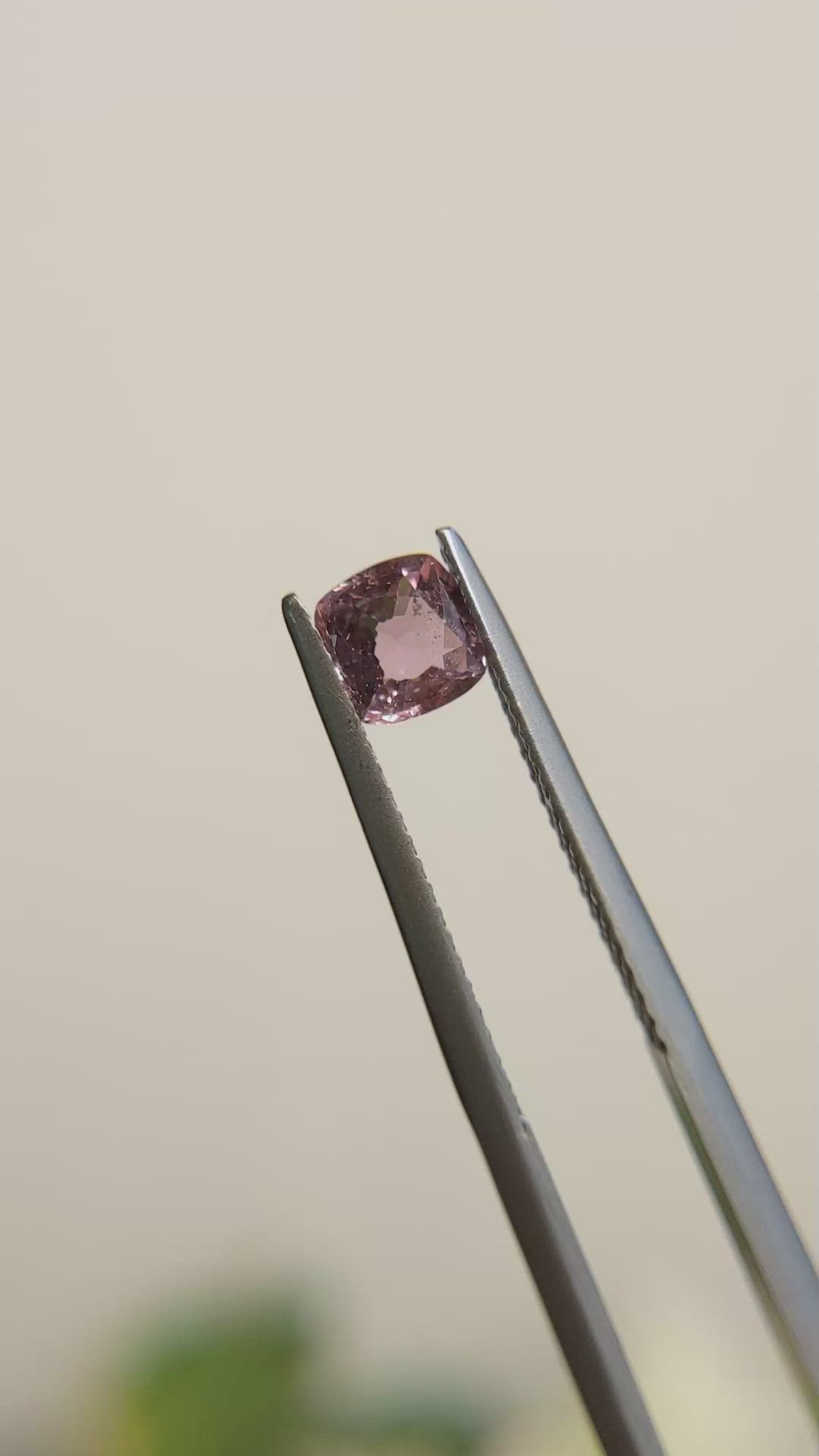 0.76 Ct. Pinkish Purple Sapphire from Madagascar Size Video