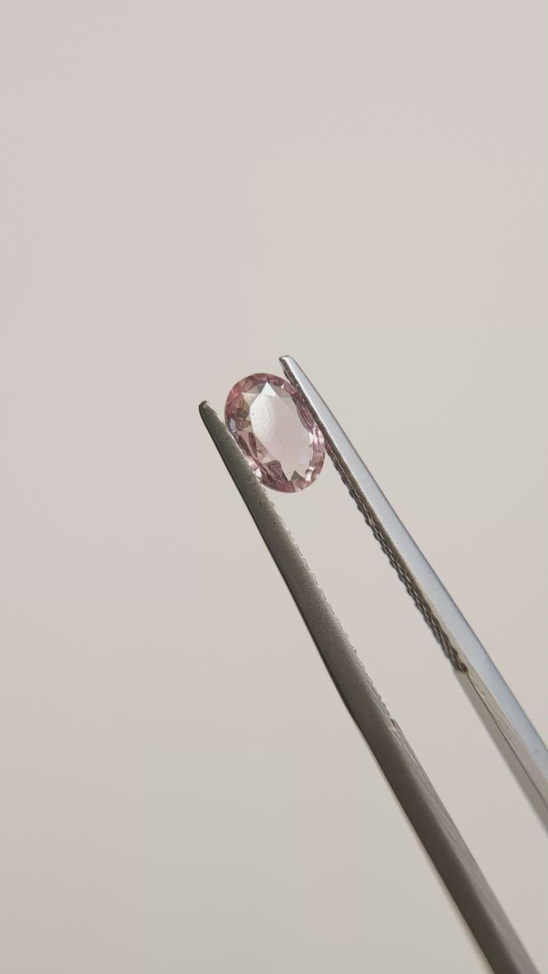 0.62 Ct. Peach Sapphire from Madagascar Size Video